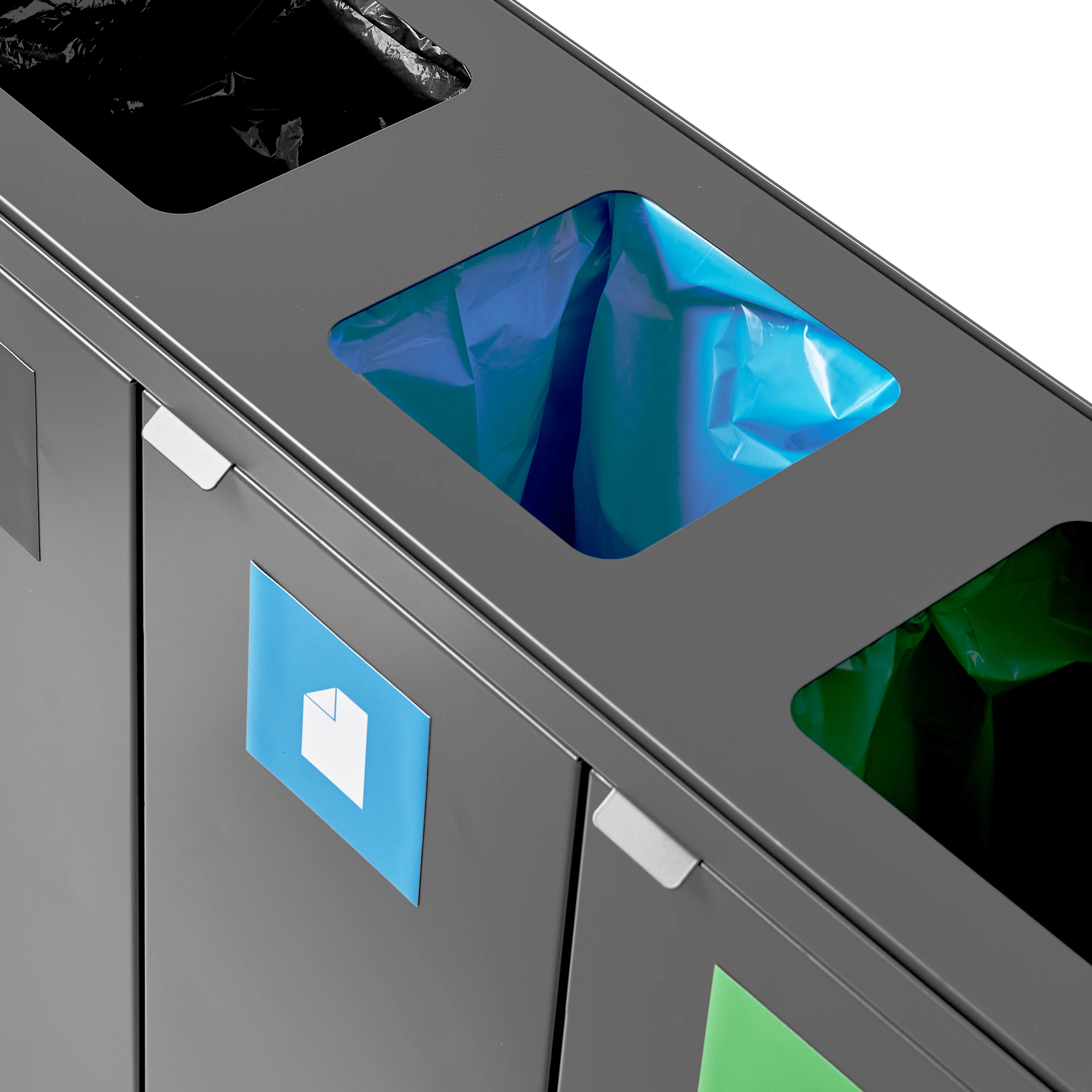 Bica affaldsbeholder uden låg, 3 x 45 ltr.