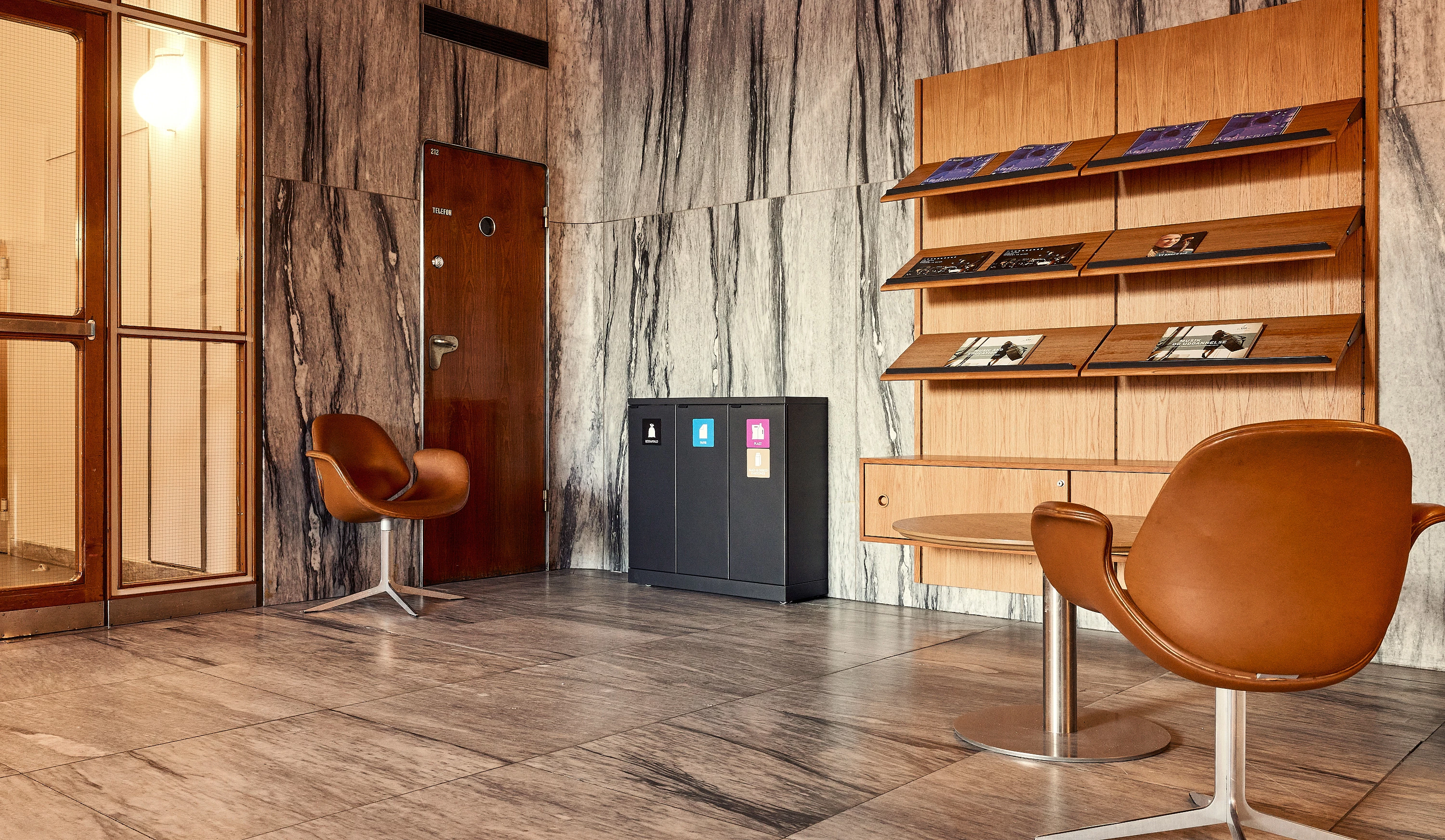 Bica affaldsbeholder uden låg, 3 x 65 ltr.