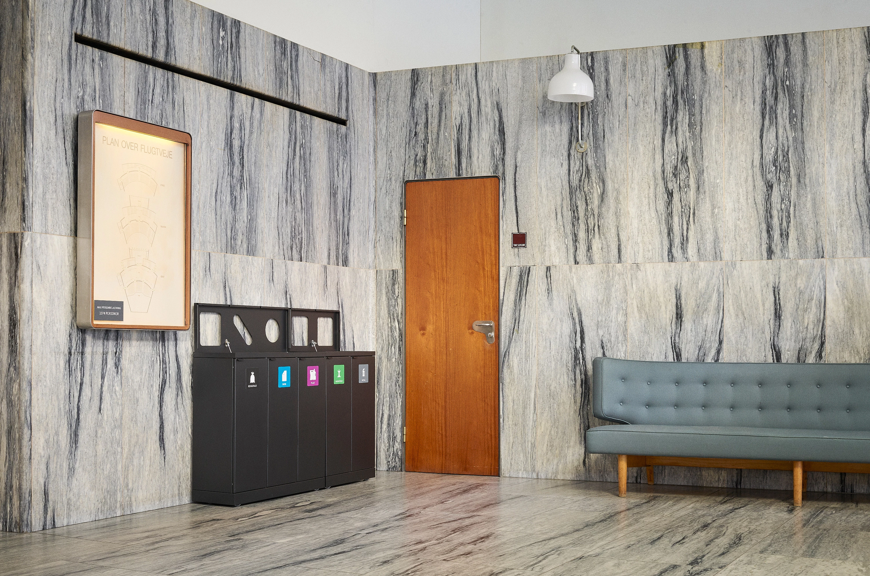 Bica affaldsbeholder uden låg, 3 x 65 ltr.