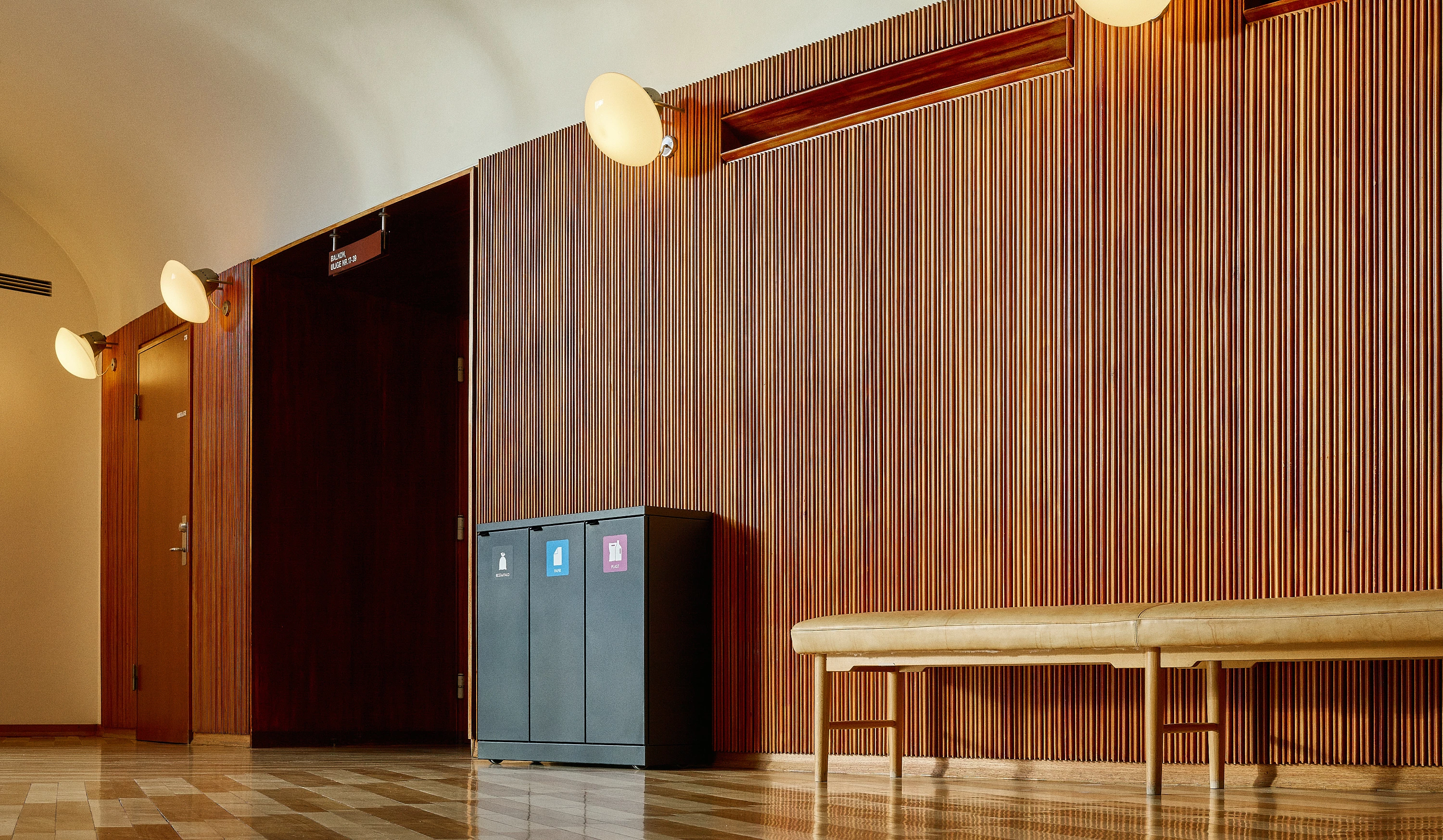 Bica affaldsbeholder uden låg, 3 x 65 ltr.