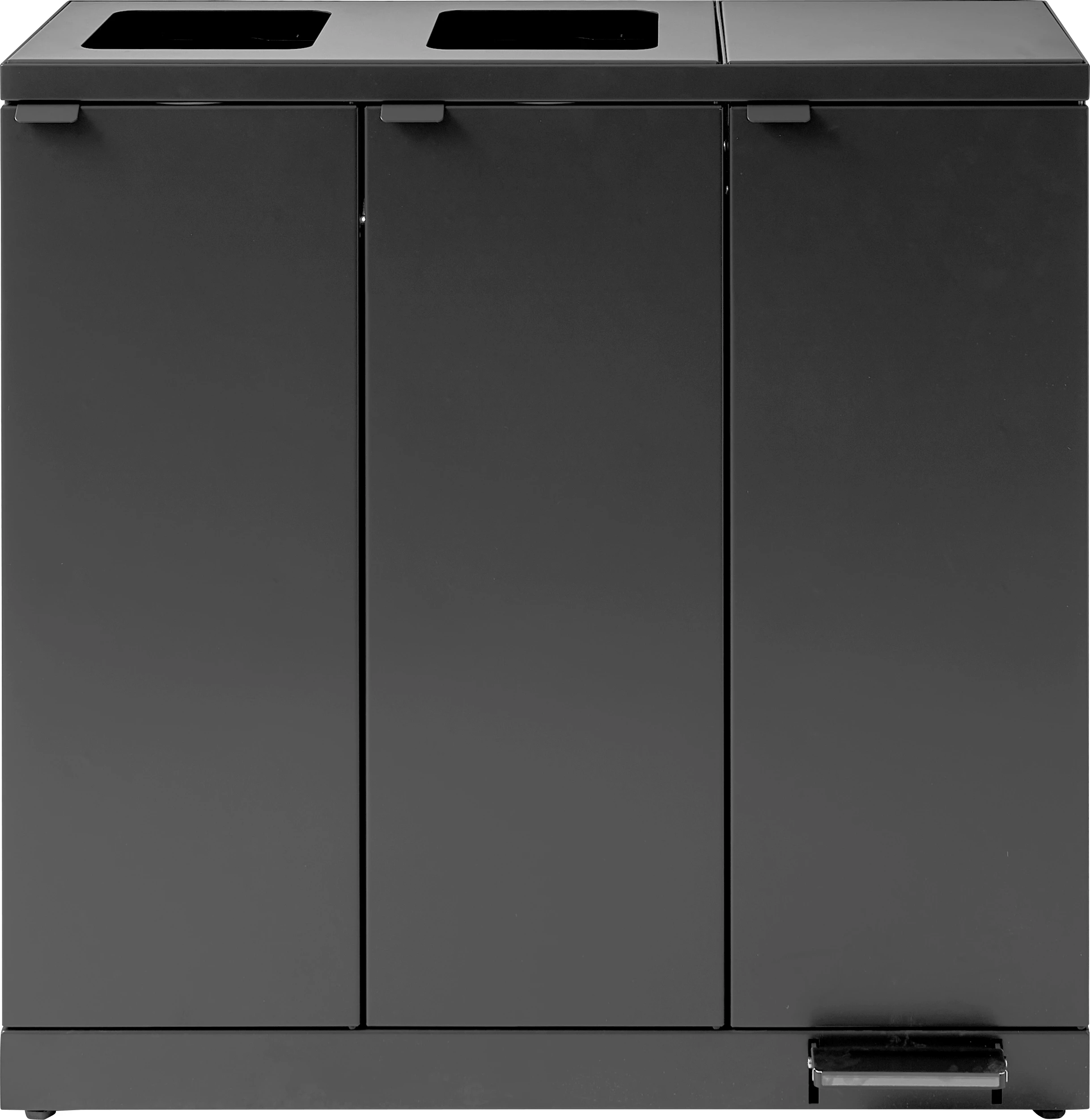 Bica affaldsbeholder med låg og fodpedal, 3 x 65 ltr.