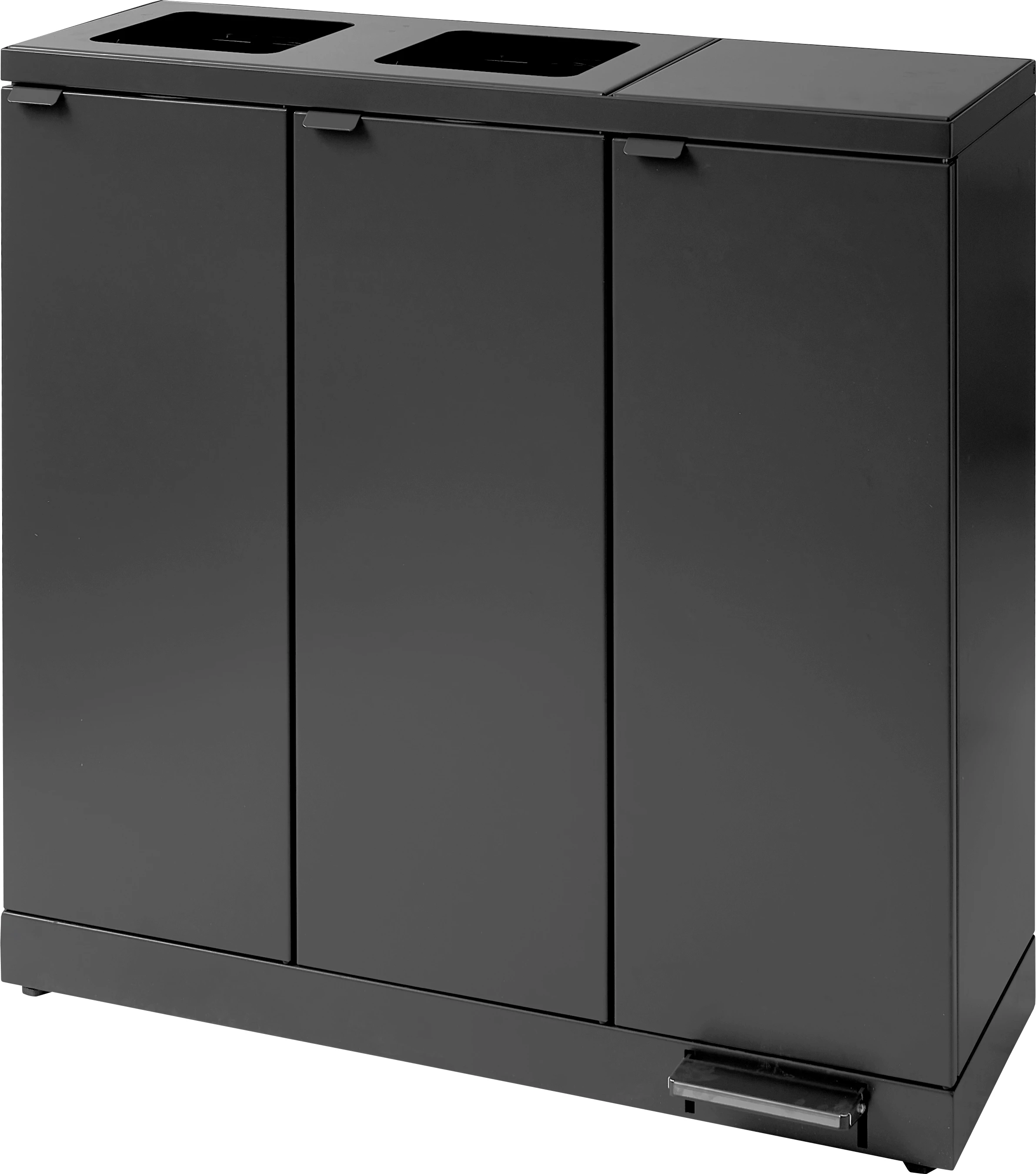 Bica affaldsbeholder med låg og fodpedal, 3 x 65 ltr.