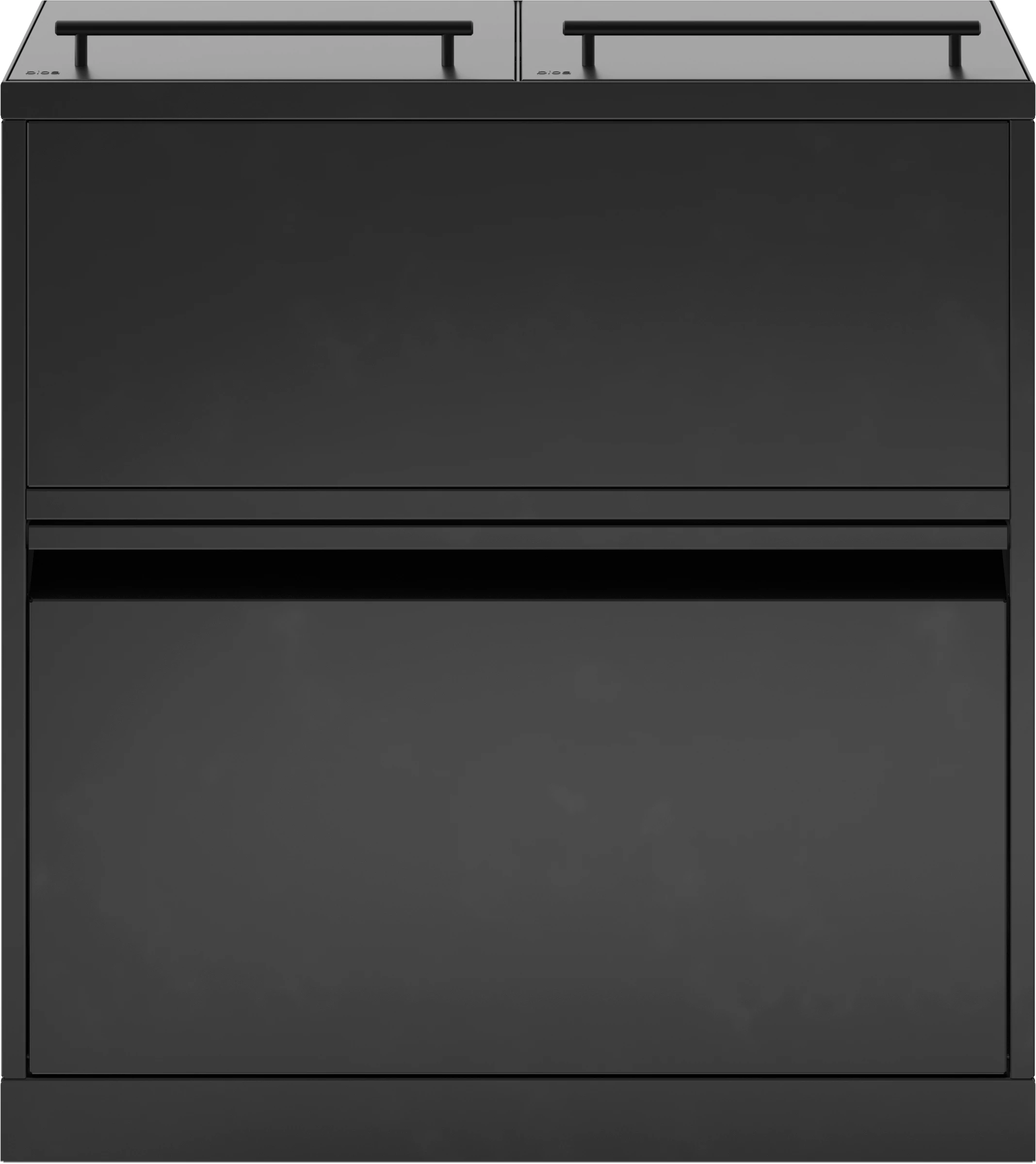 Bica affaldsbeholder med låg og skuffe, 80 ltr.