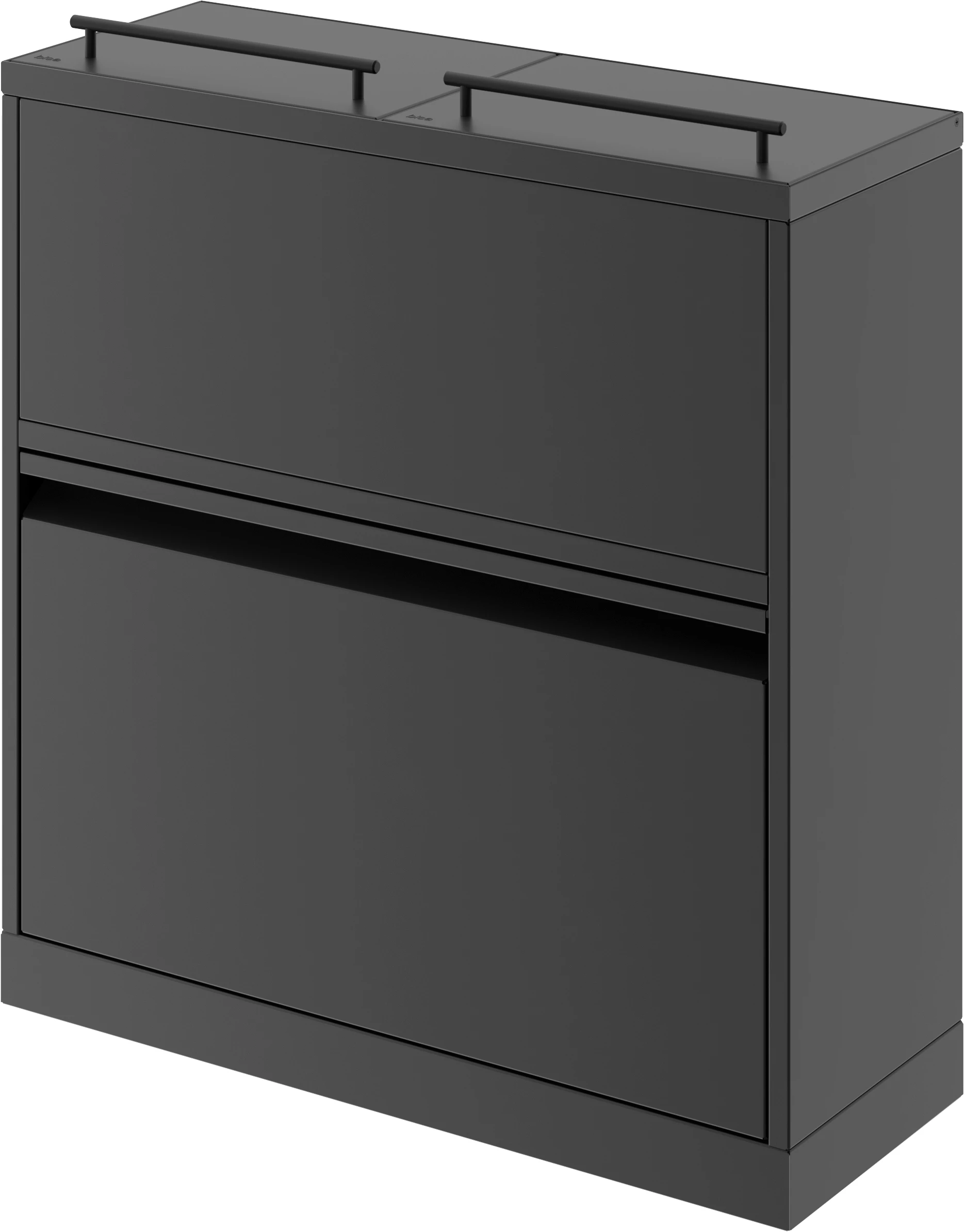 Bica affaldsbeholder med låg og skuffe, 80 ltr.