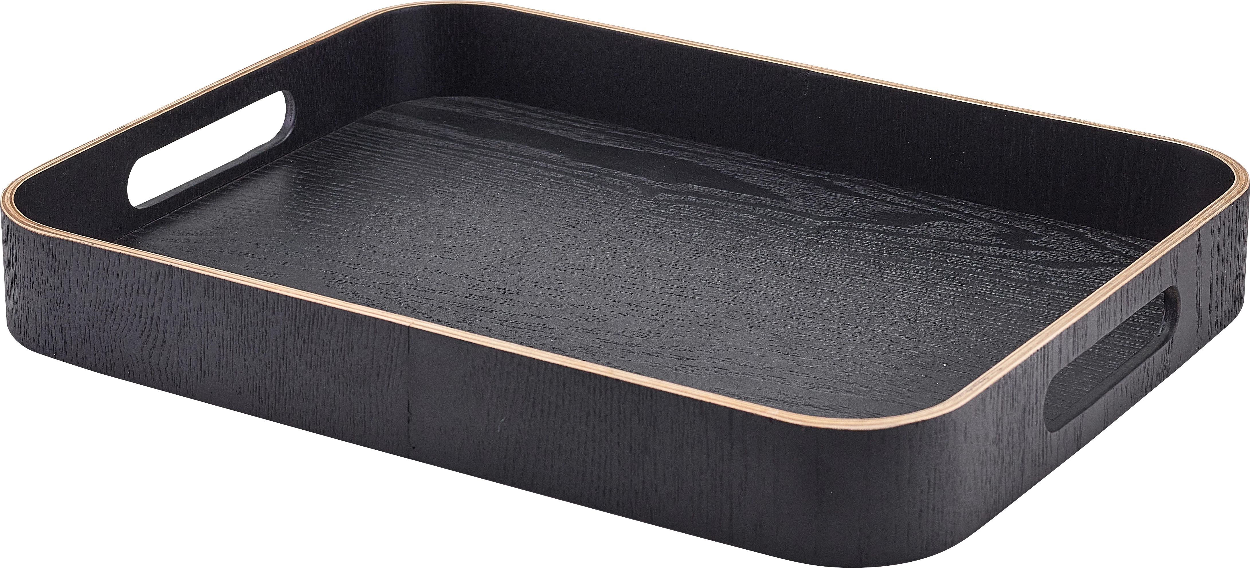 GenWare bakke, sort finér, 35,5 x 28 cm