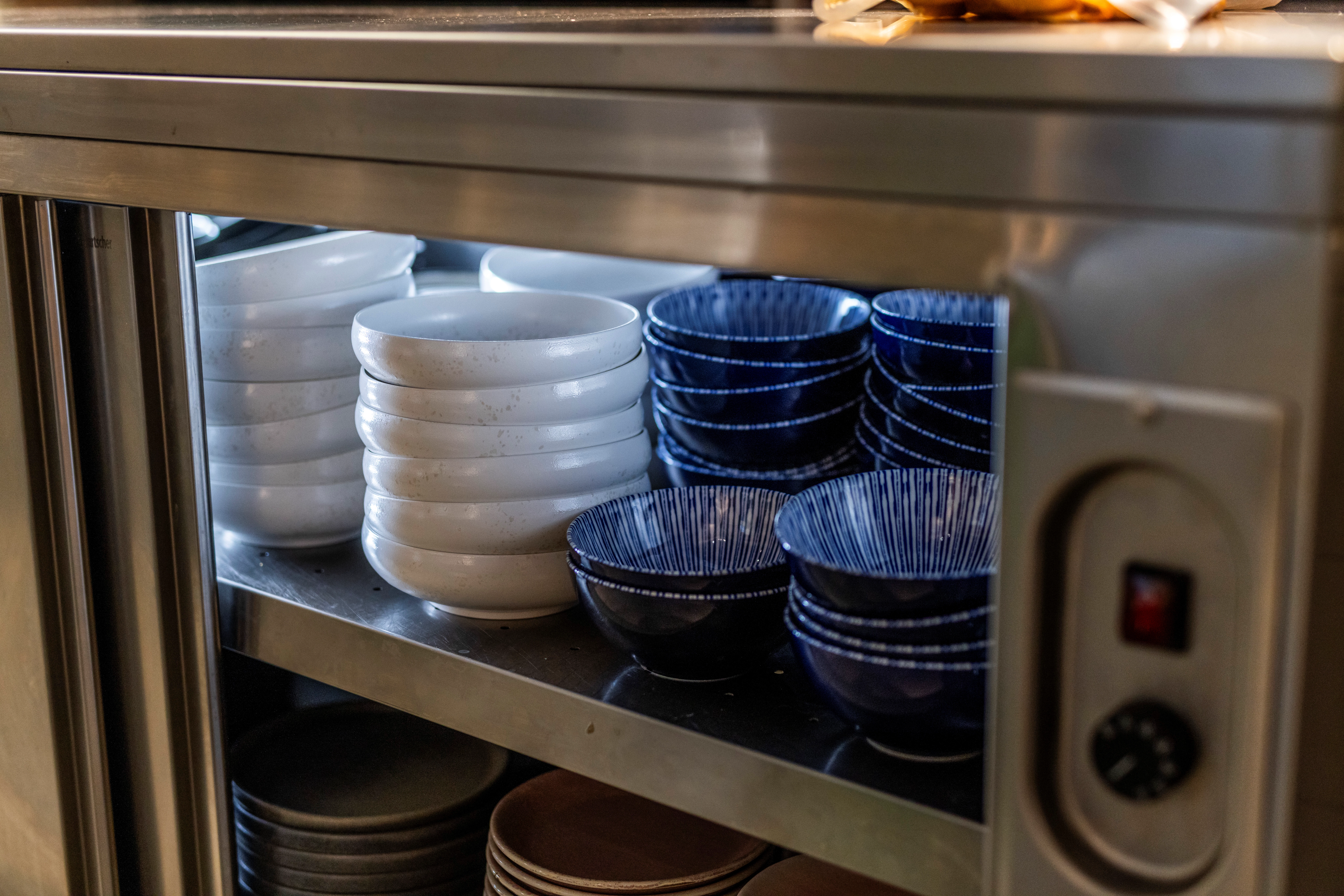 Porto skål, blå, 100 cl, ø24,5 cm