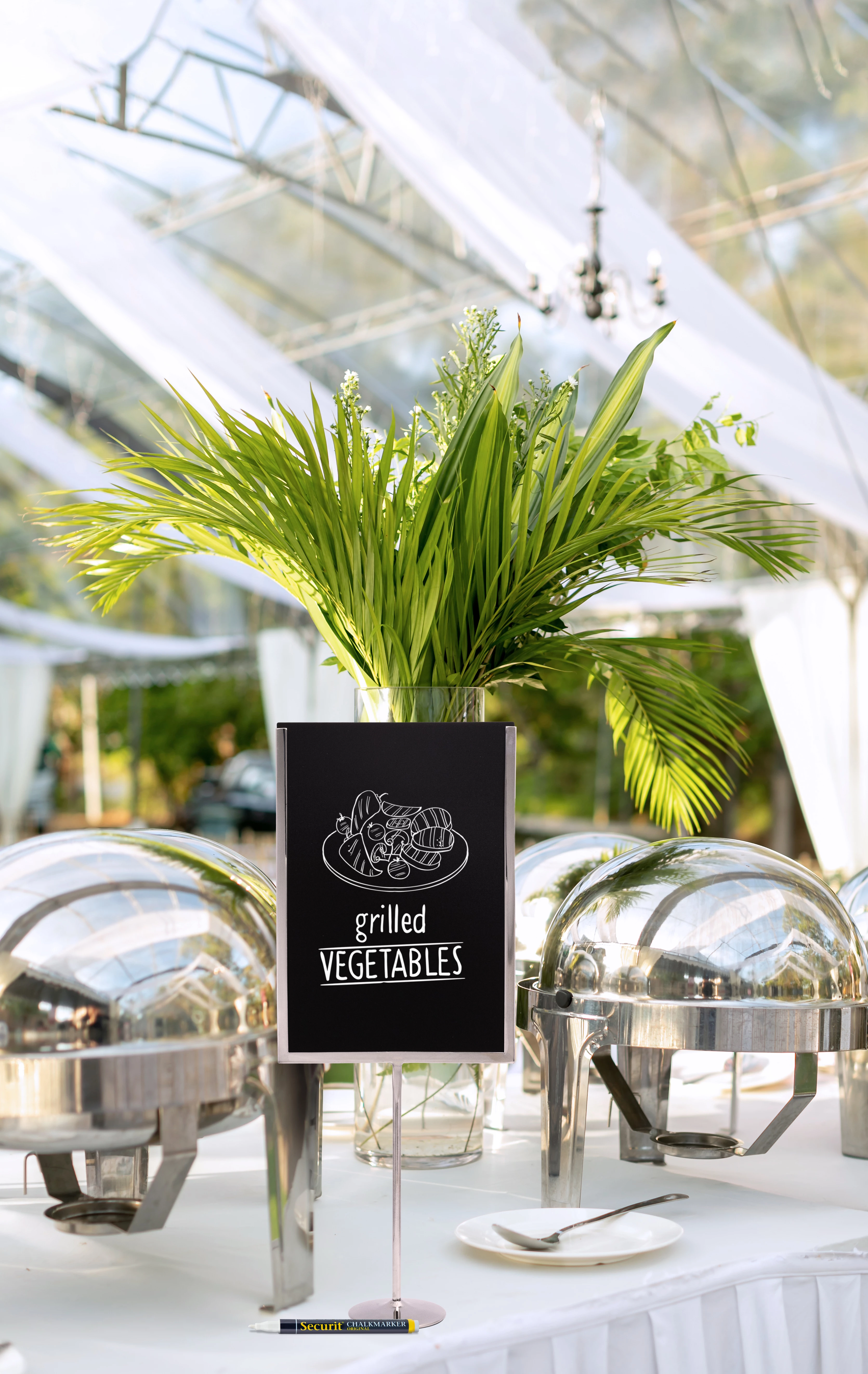 Securit A4 menukortholder med tavle