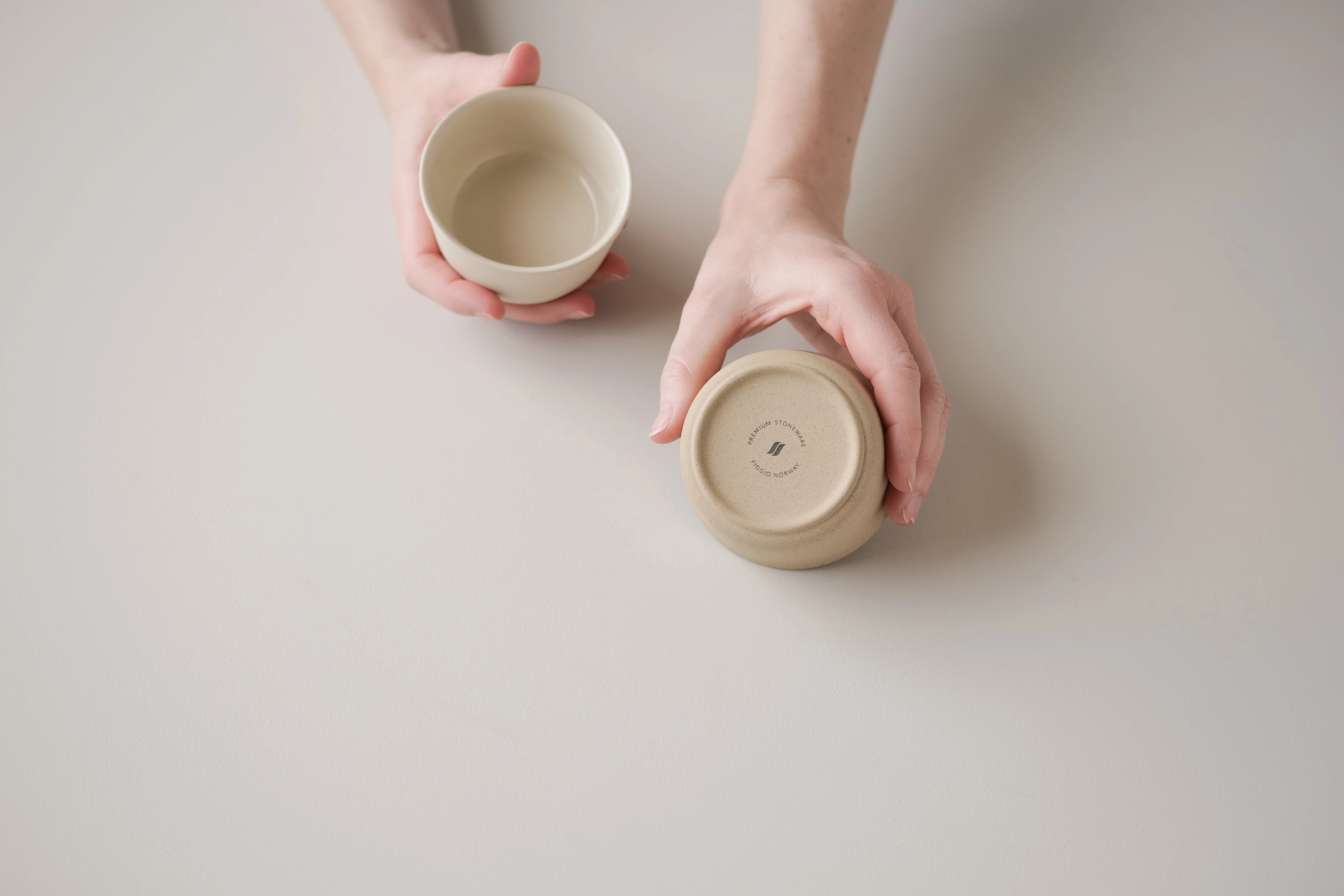 Figgjo Premium Stoneware Tilt skål, beige, 15 cl, ø8,5 cm