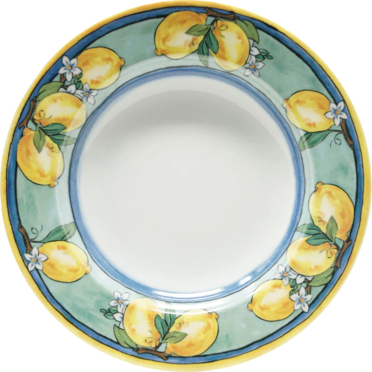 Saturnia Lemon dyb tallerken, ø 23 cm, citroner