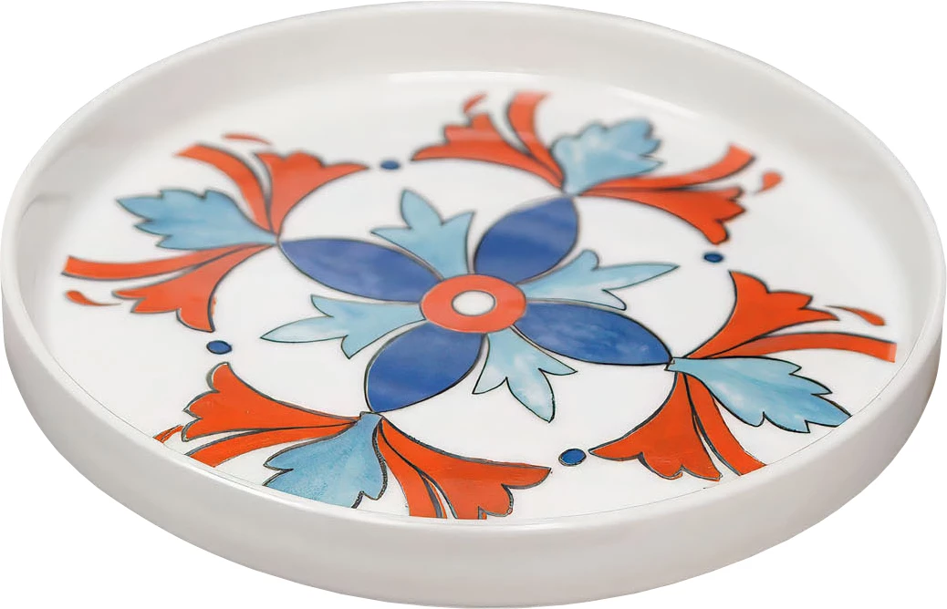 Saturnia Margot tallerken, ø 20 cm, u/fane, mønstret