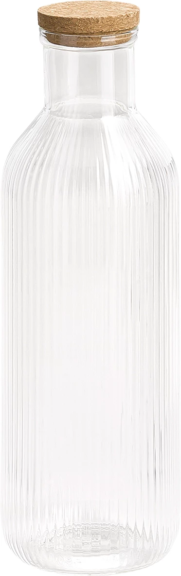 APS Lines karaffel m/korklåg, 1 ltr., glas