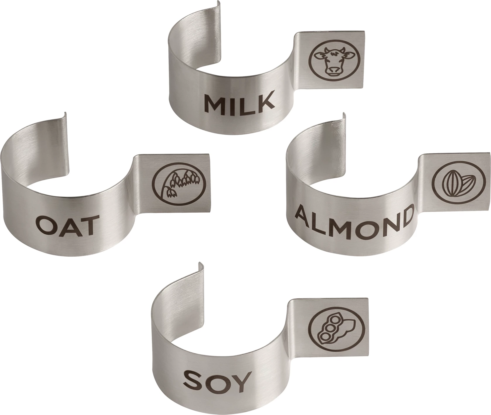 APS labelklips til karaffel til mælk, 4 stk.