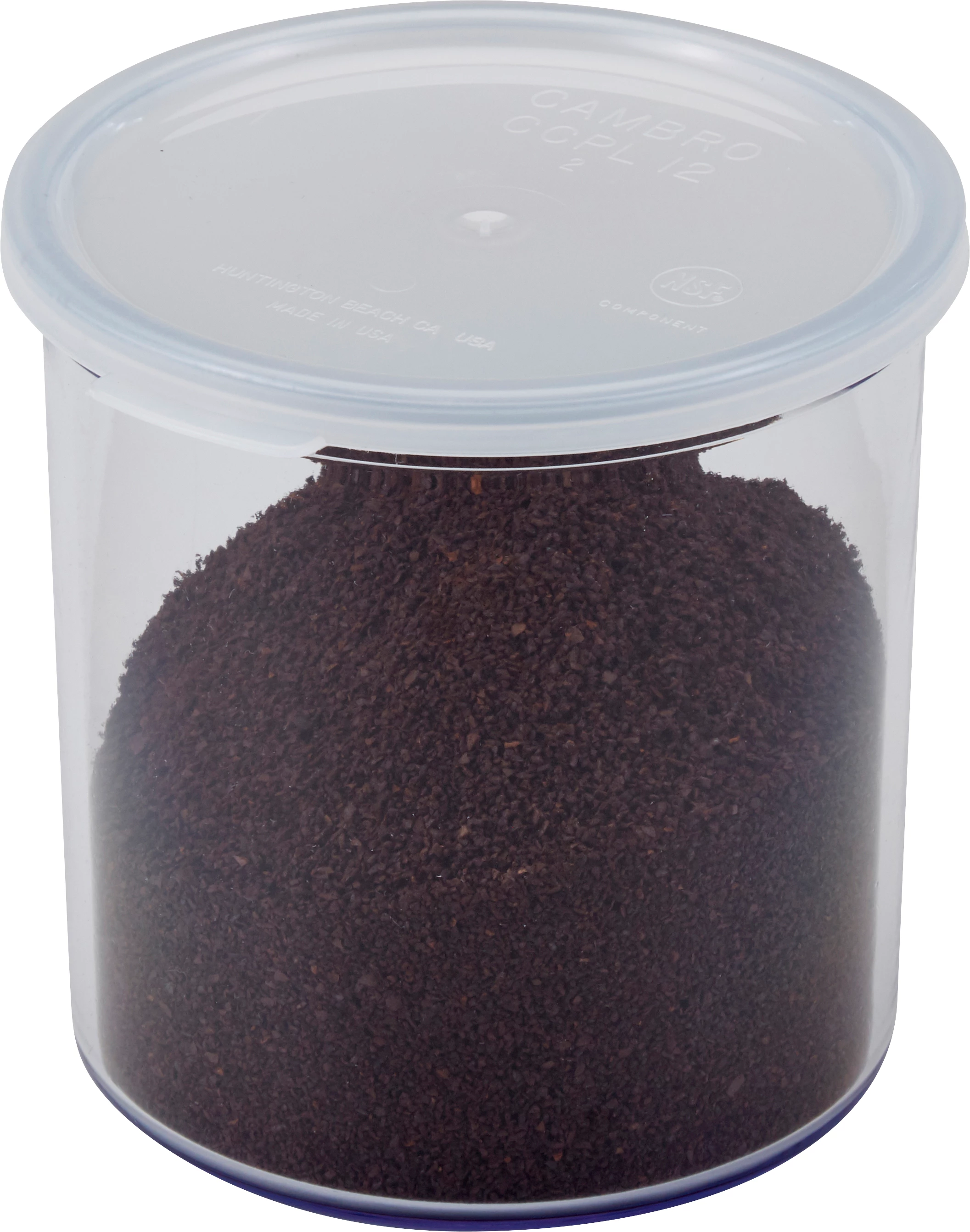 Cambro salatbøtte med låg, klar, 1,1 ltr.