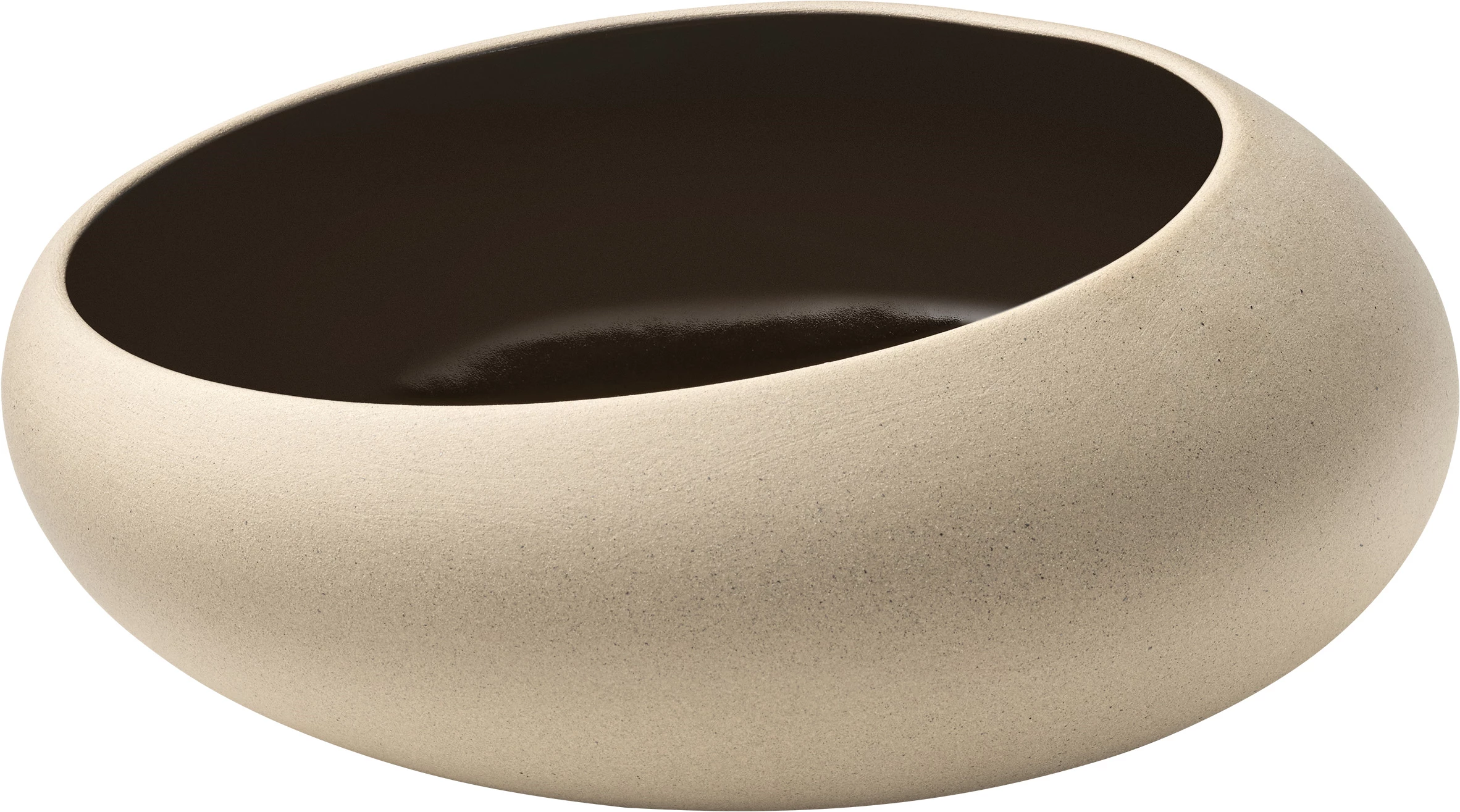 Playground Embrace skål, ø20 cm, 100 cl, sand/sort