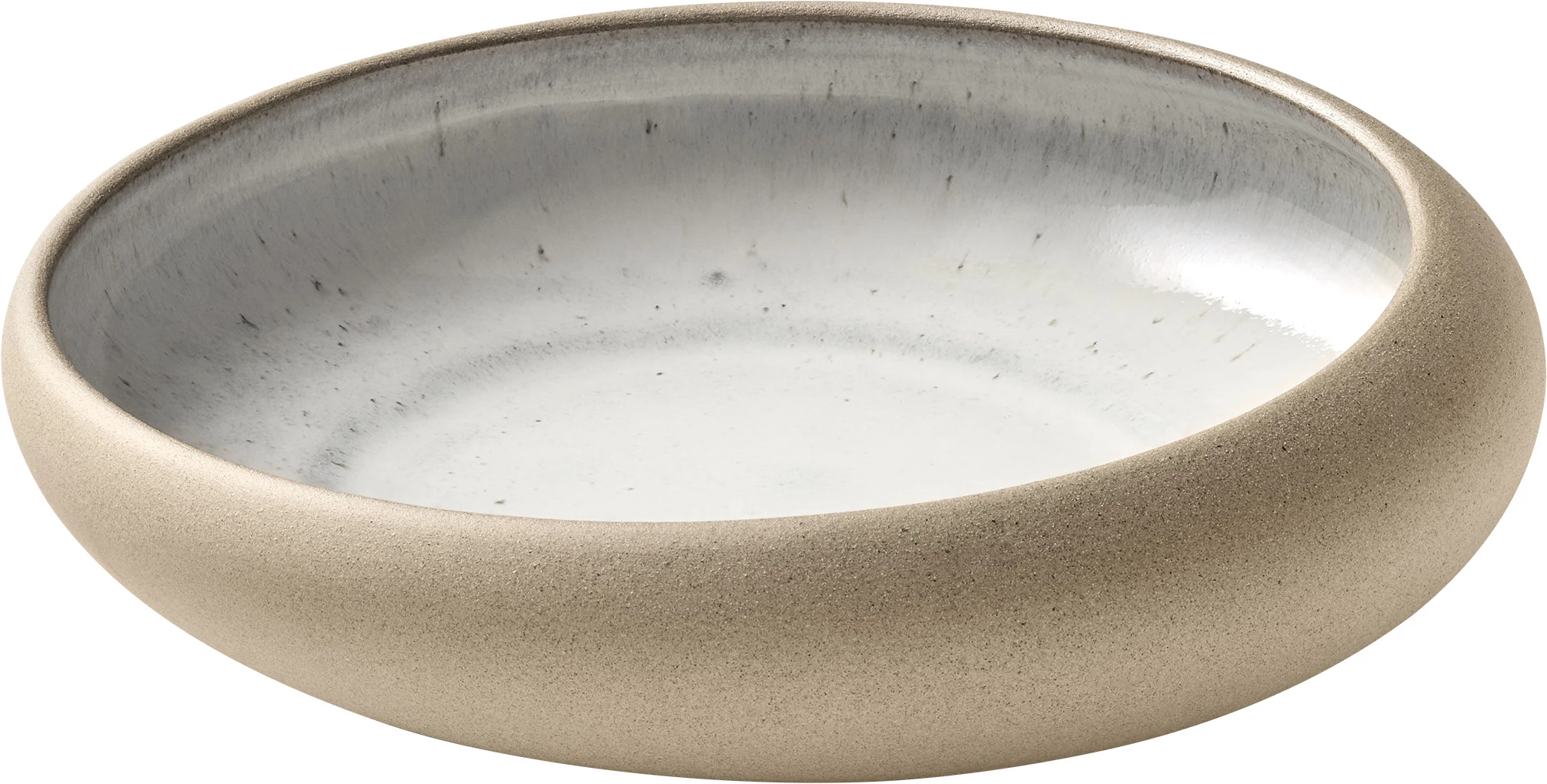 Playground Embrace dyb tallerken, 17 cm, sand/lysegrå