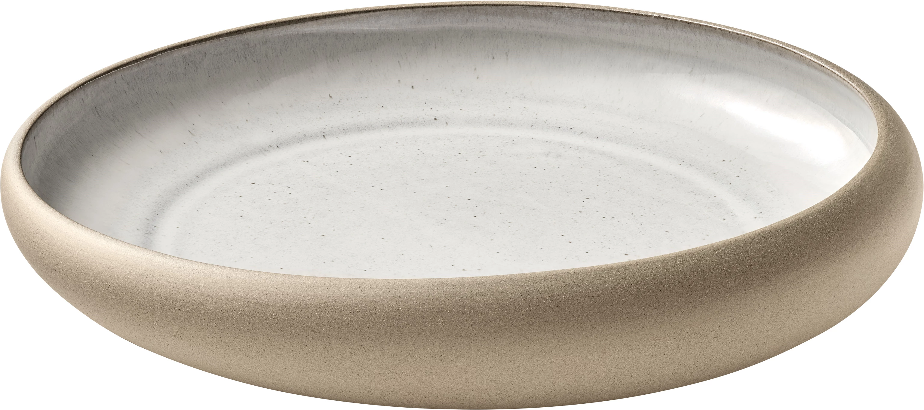 Playground Embrace dyb tallerken, 26 cm, sand/lysegrå