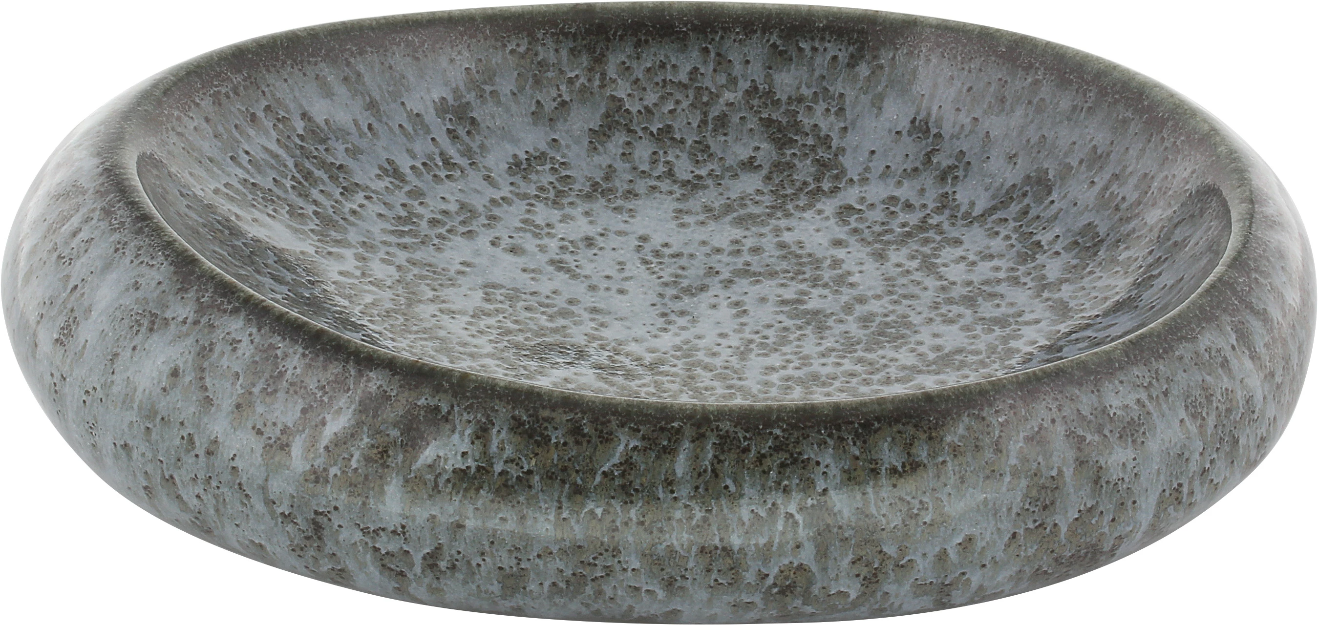 Playground Blue Pearl skål ovel 23 x 17 cm, 39 cl, blå/sort nistret