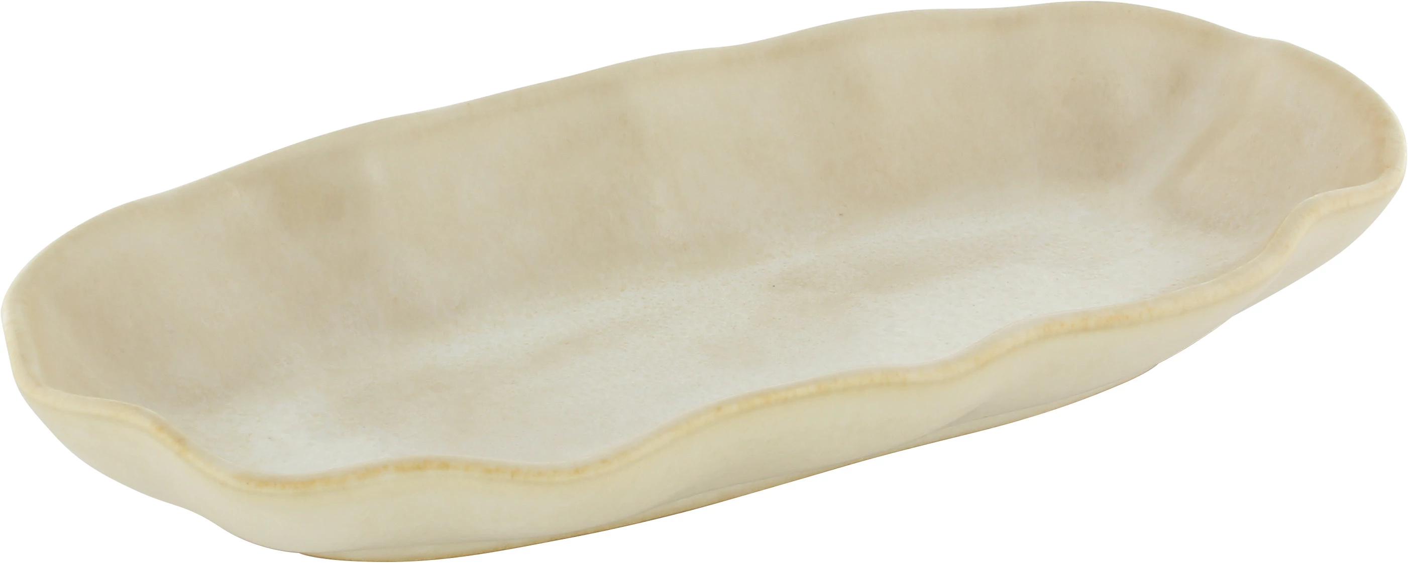 Playground Nami tallerken, oval, 24 x 12 cm, sand