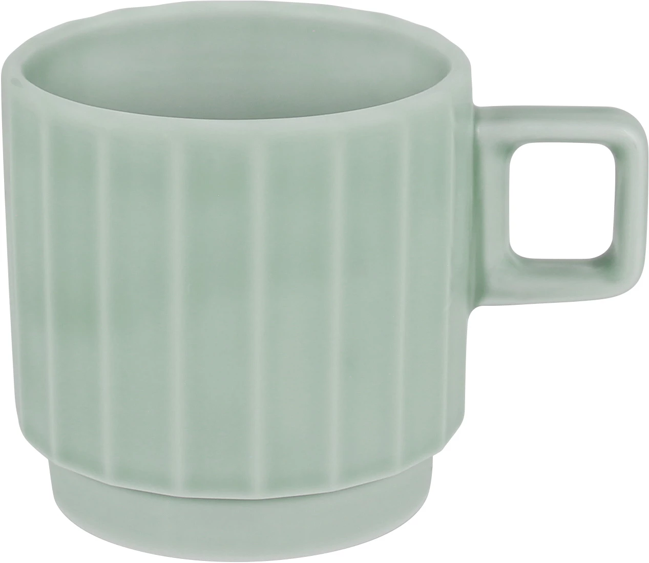 Bauscher Edge kop, 25 cl, stabelbar, lyseblå