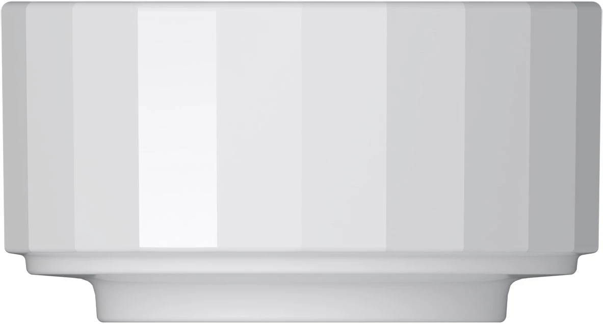 Bauscher Edge skål, ø10,2 cm, 30 cl, stabelbar, hvid