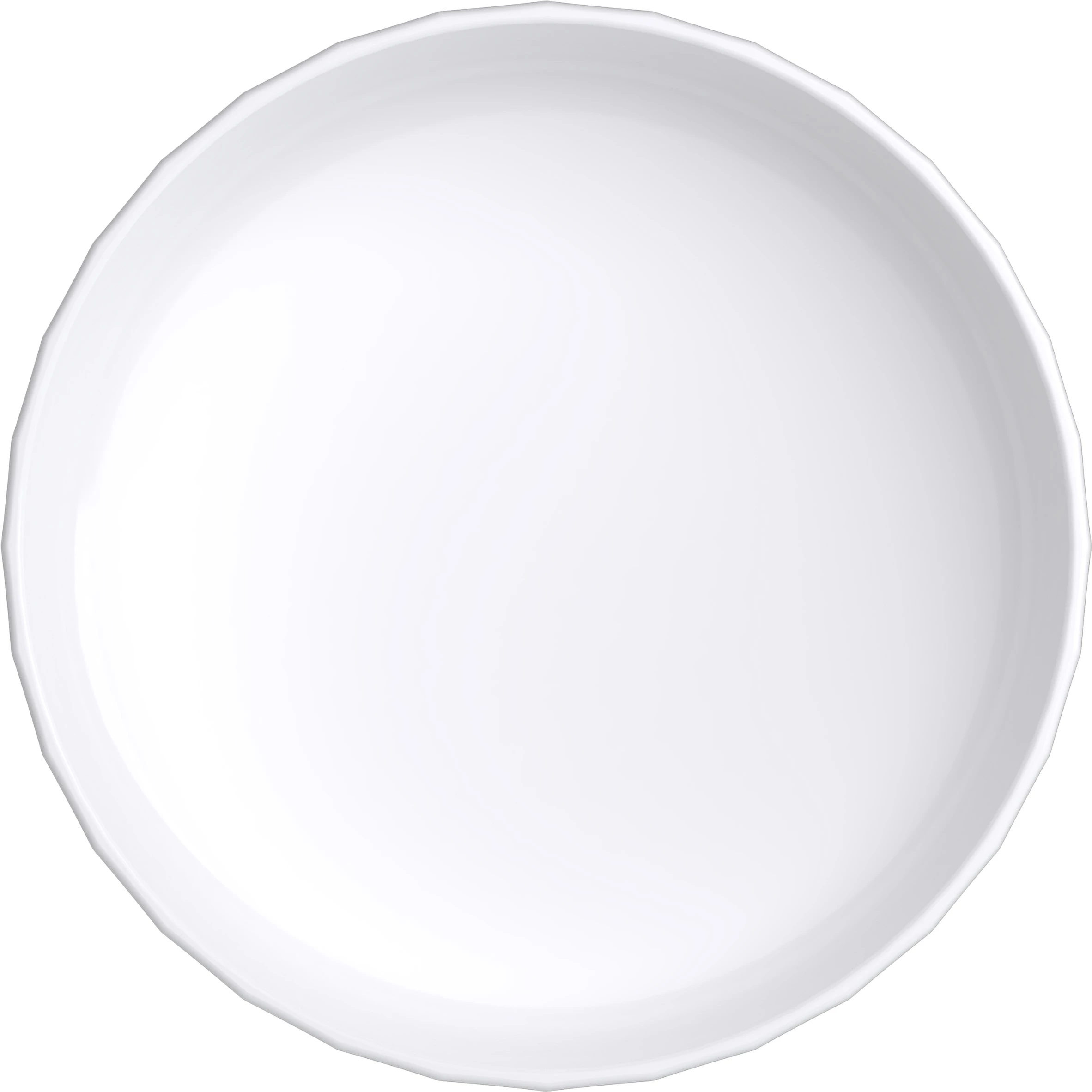 Bauscher Edge skål, ø20 cm, 125 cl, stabelbar, hvid