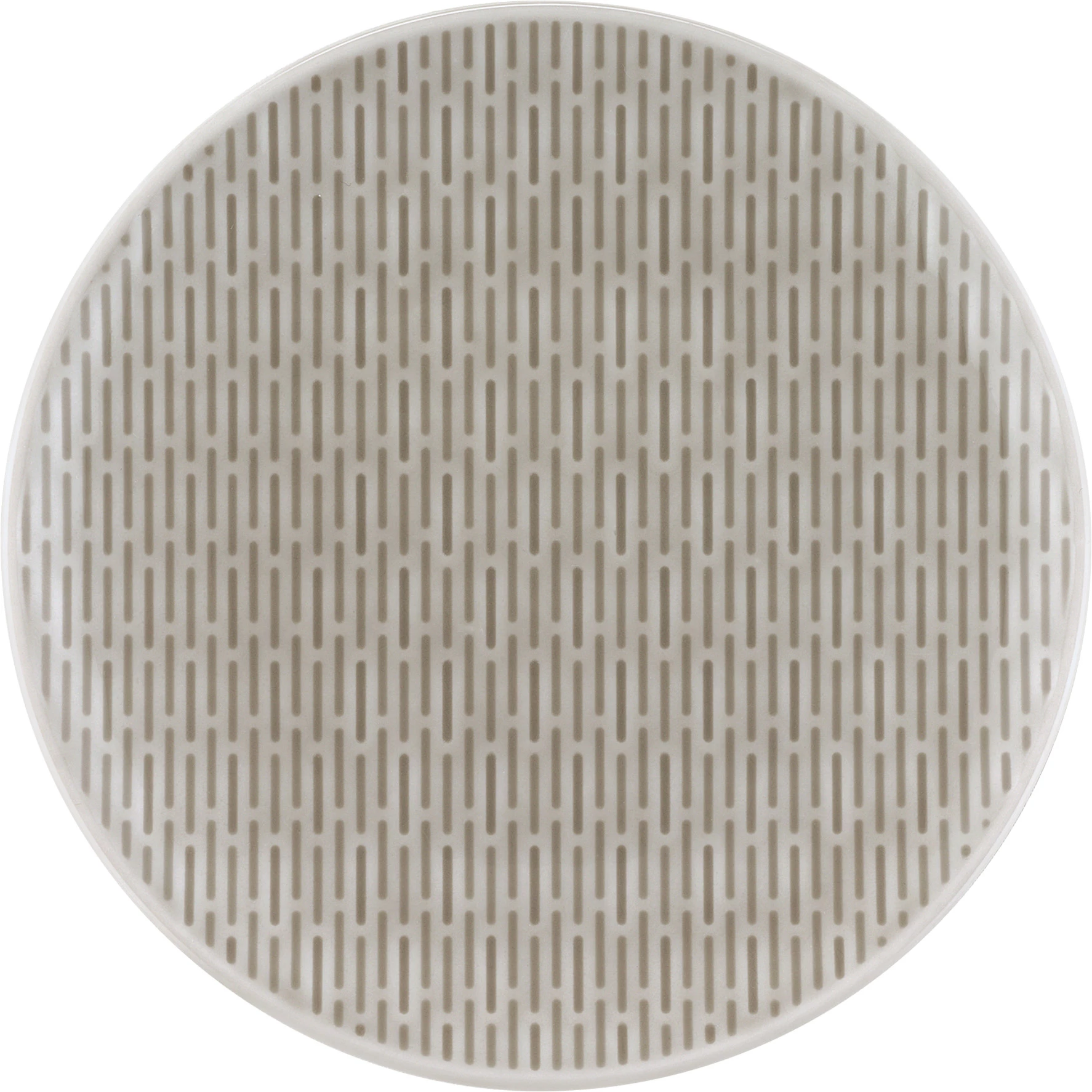 Bauscher Scope tallerken, 15 cm, uden fane, grå med striber