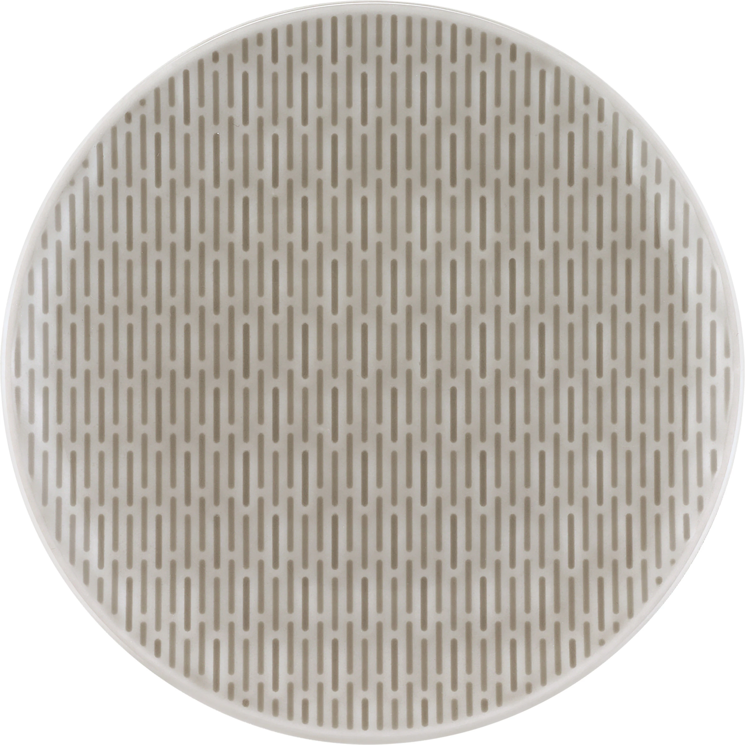 Bauscher Scope tallerken, 20,2 cm, uden frane, grå med striber