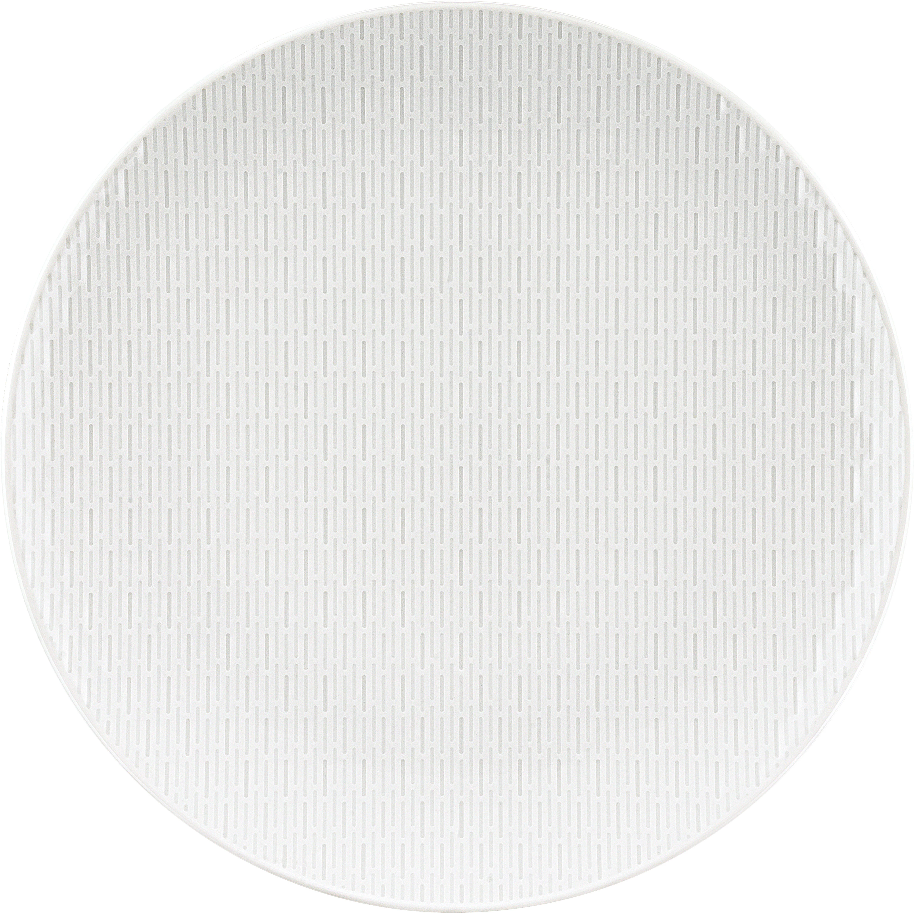 Bauscher Scope tallerken, 26 cm, uden fane, hvid med striber