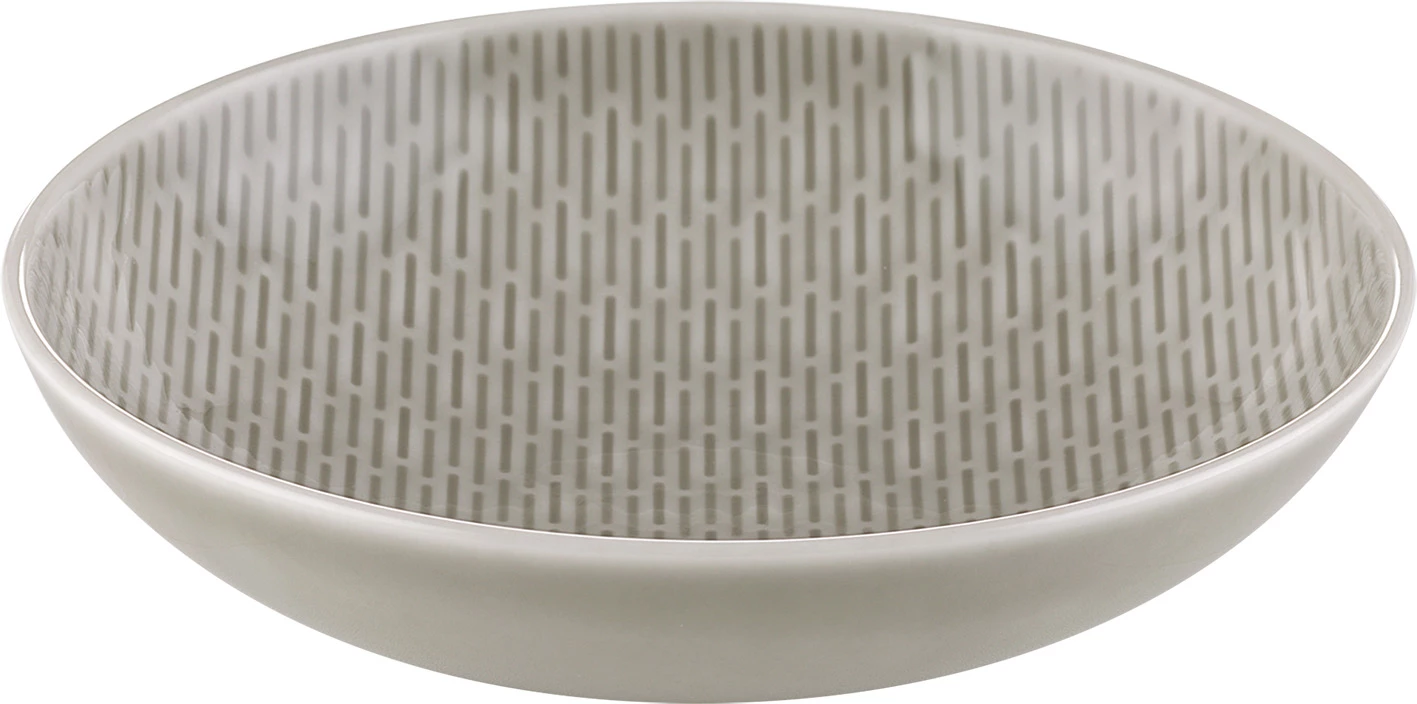 Bauscher Scope skål, ø12 cm, 20 cl, grå med striber