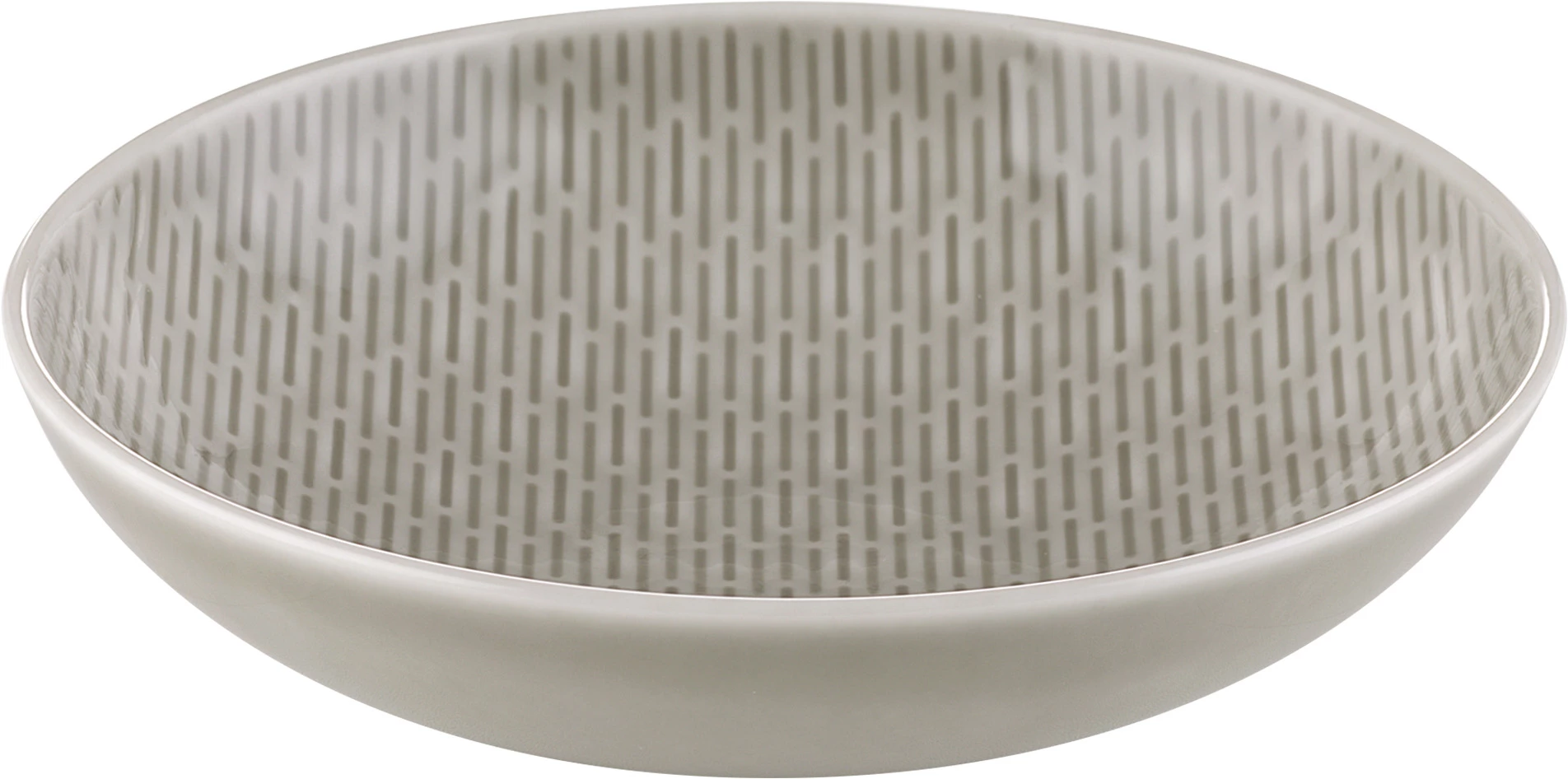 Bauscher Scope skål, ø16,1 cm, 45 cl, grå med striber