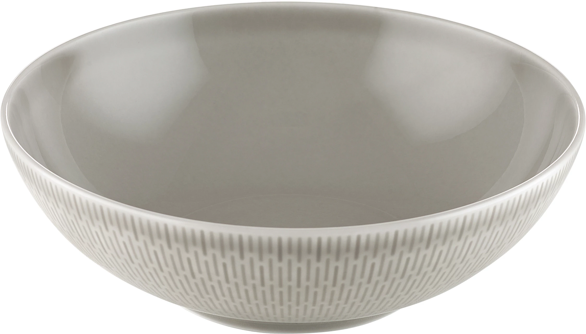 Bauscher Scope skål, ø18,8 cm, 95 cl, grå med striber