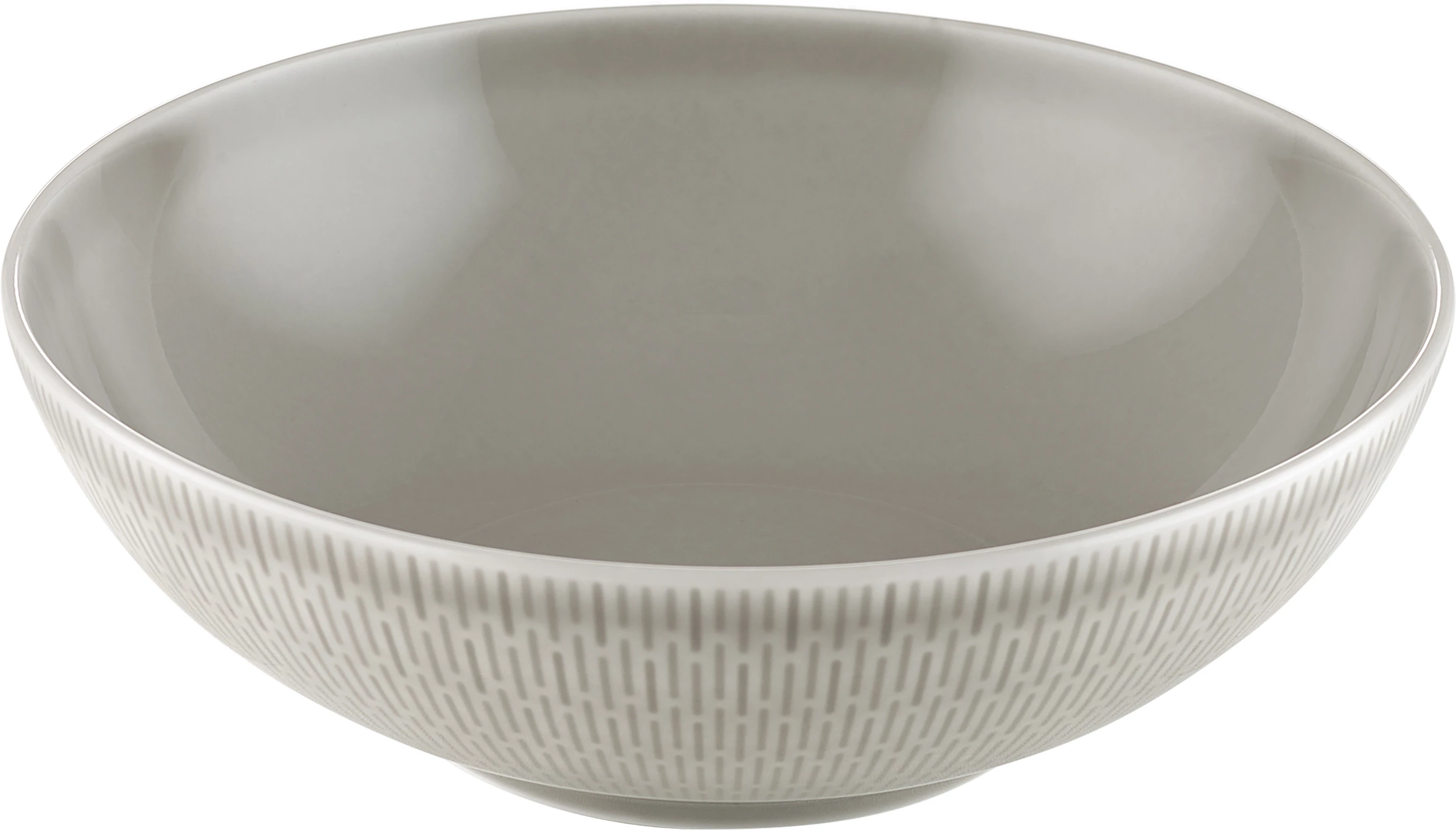 Bauscher Scope skål, ø23 cm, 140 cl, grå med striber