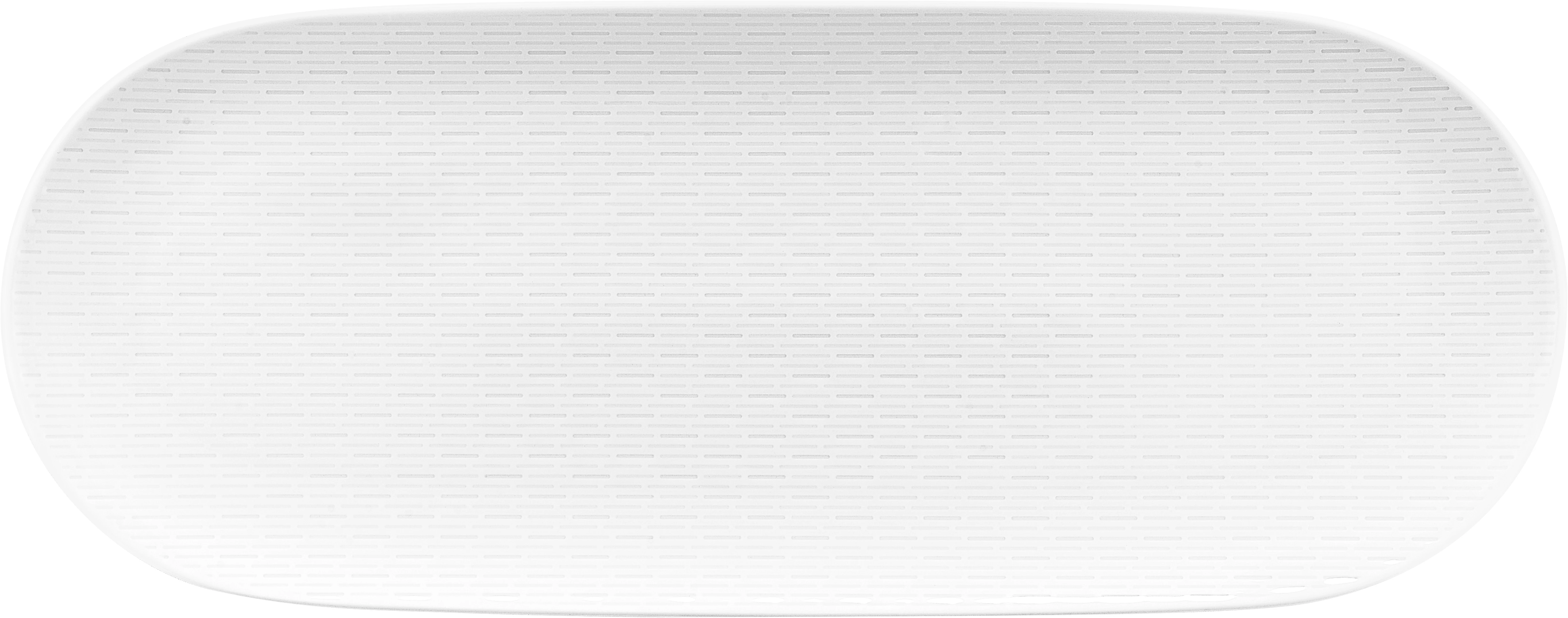 Bauscher Scope fad, oval, 46 x 18,2 cm, hvid med striber