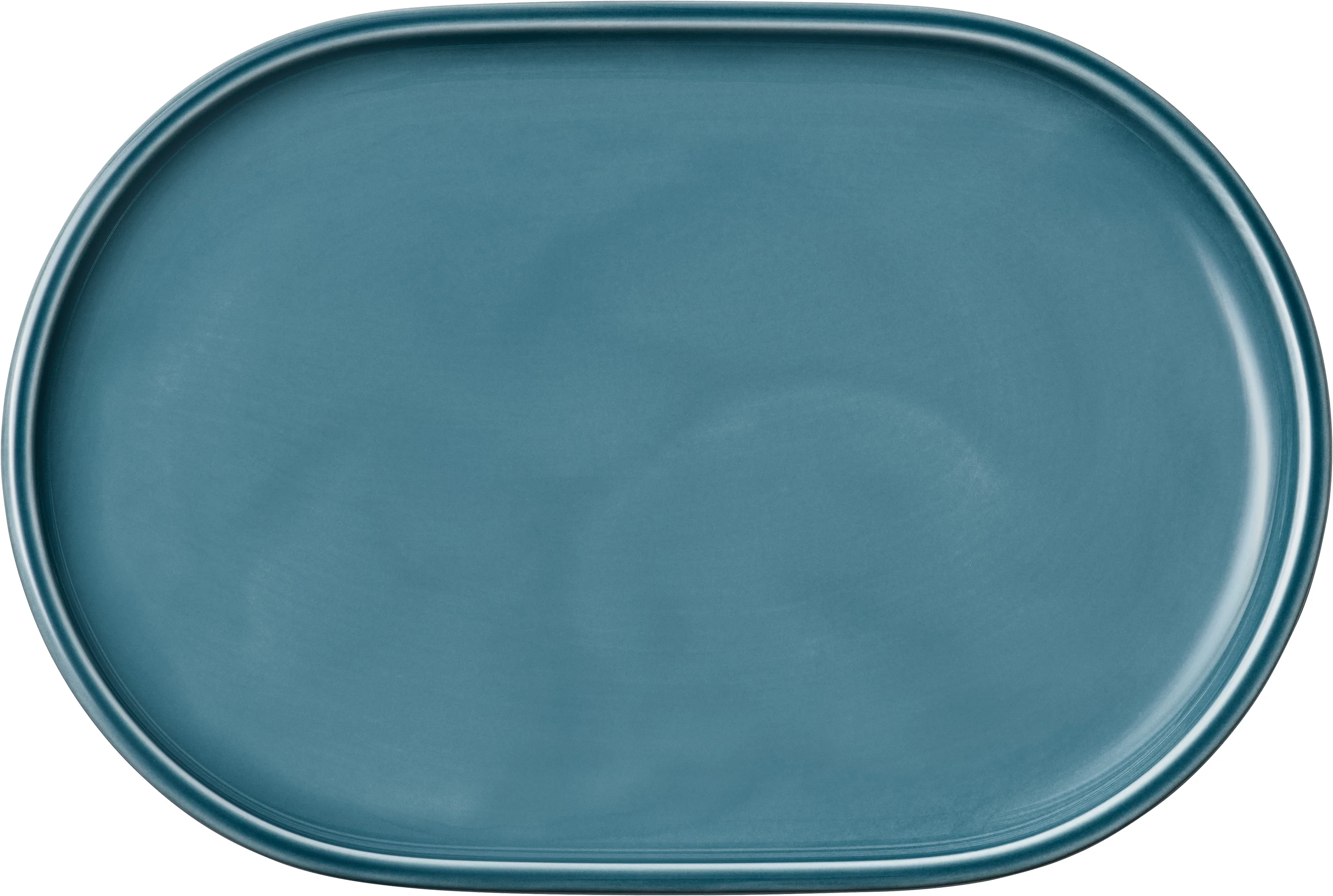Schönwald Companion tallerken/fad, oval, 23,2 x 16,1 cm, uden fane, petrolblå