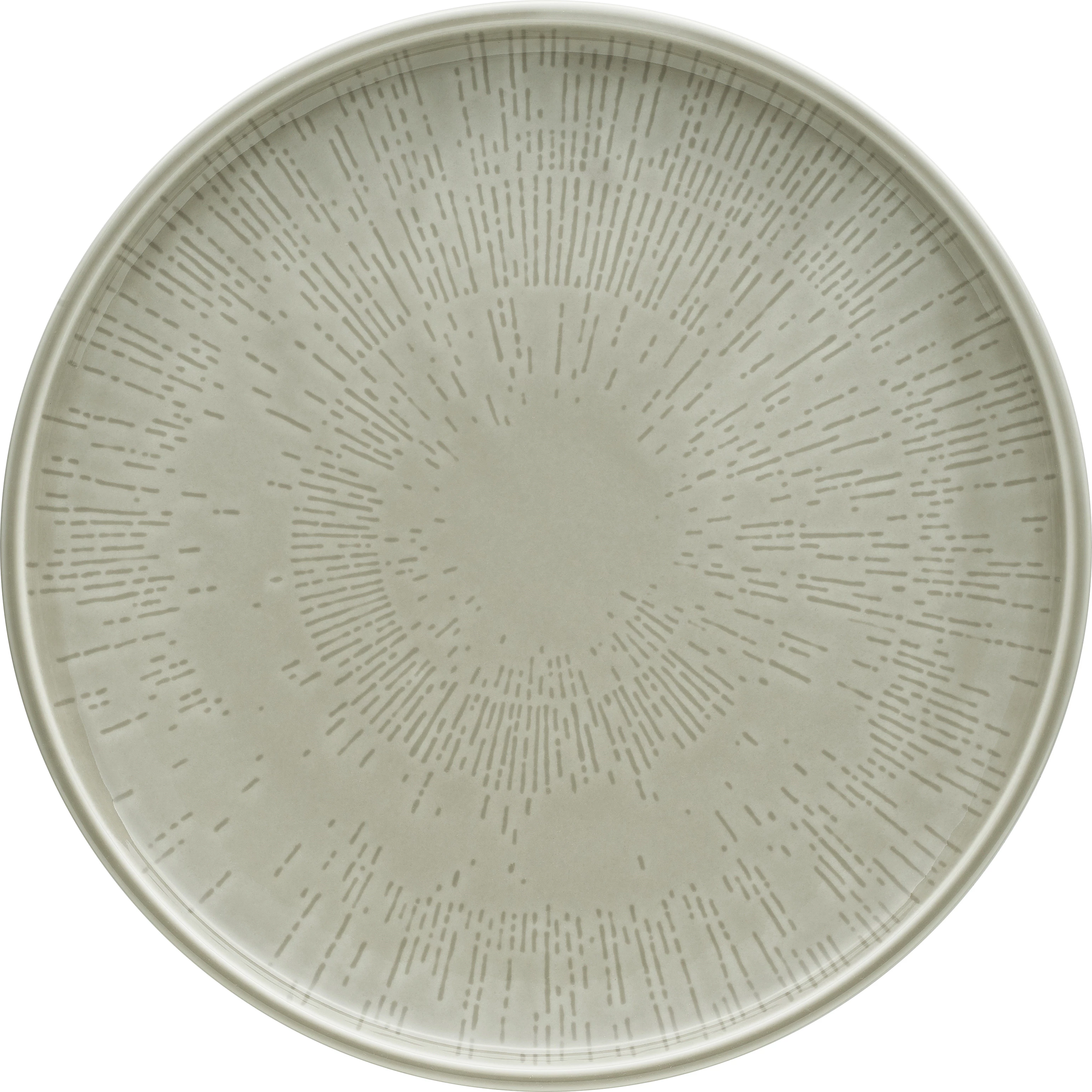 Schönwald Shiro tallerken, 26,1 cm, uden fane, grå med struktur