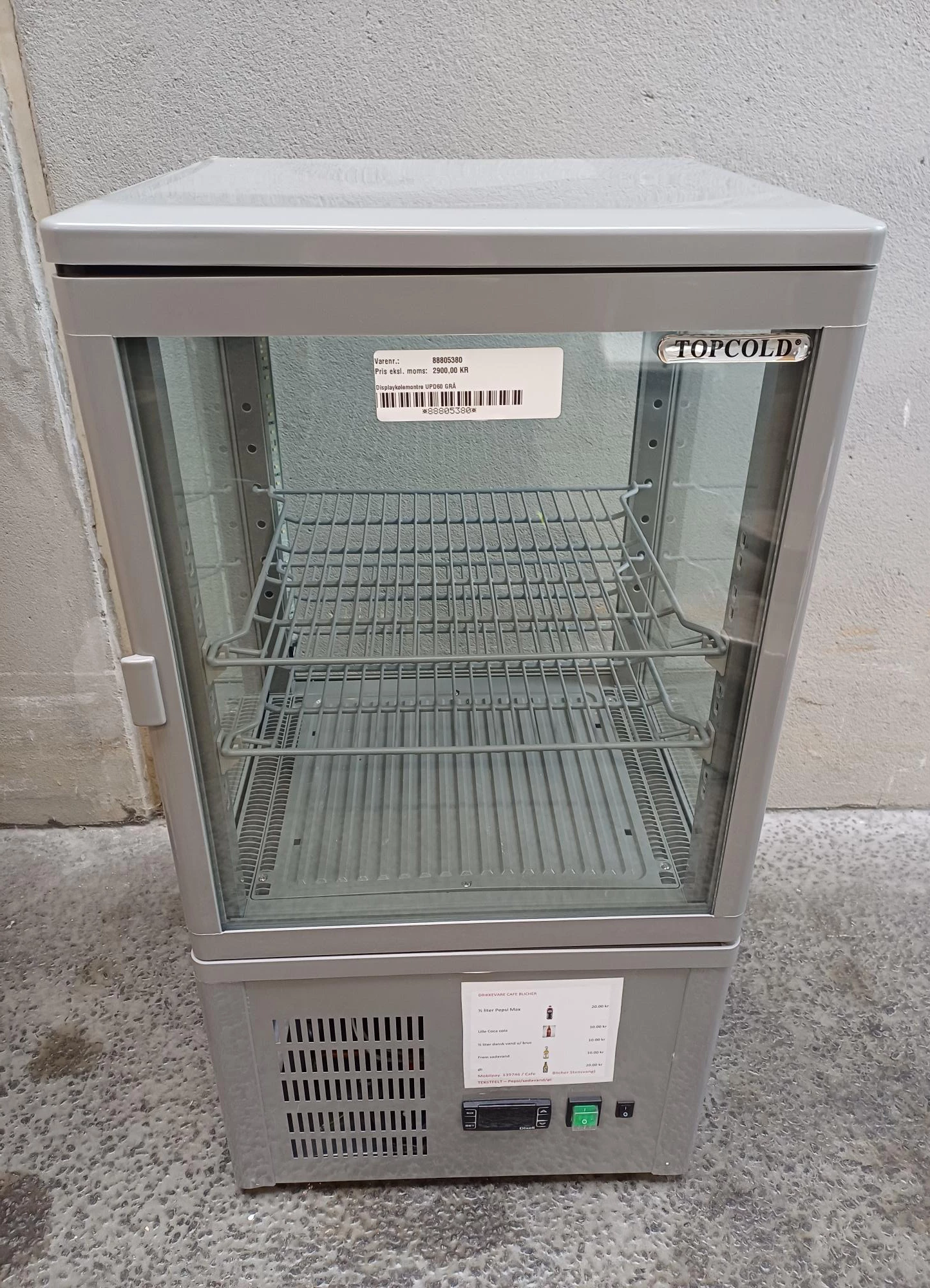 Tefcold Displaykølemontre UPD60 GRÅ