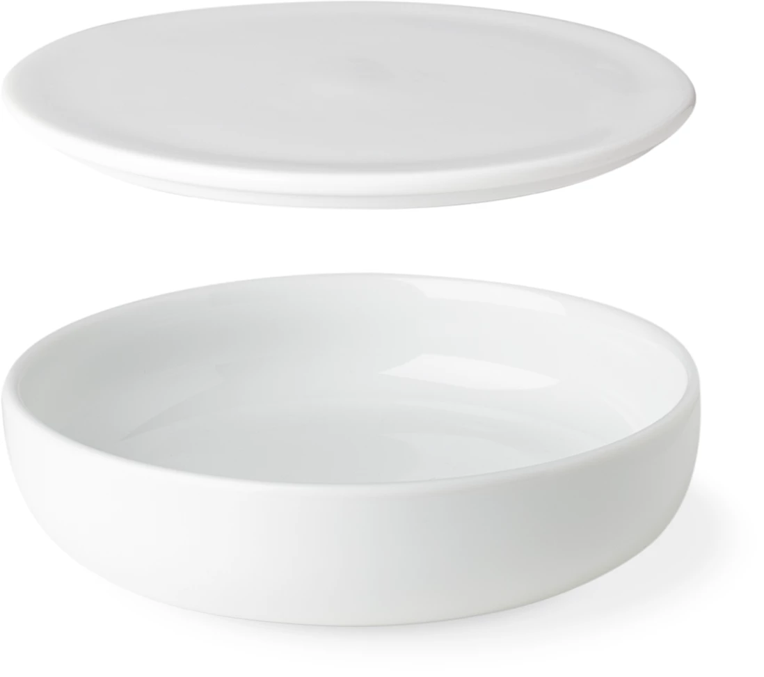 G. Benedikt Optimo låg til skål, hvid, ø13 cm