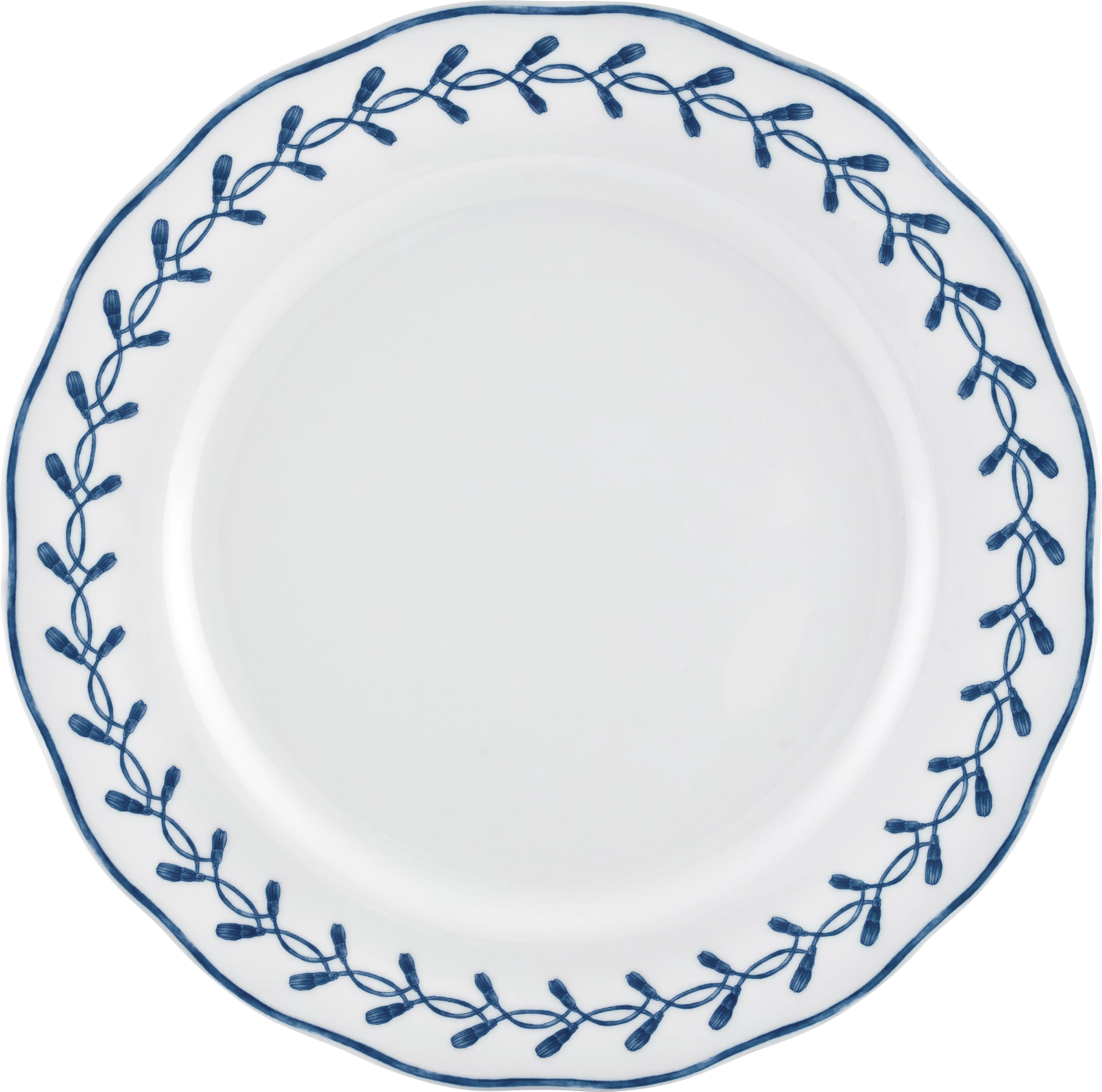 Vista Alegre Jane tallerken, ø26,6 cm, hvid/blå