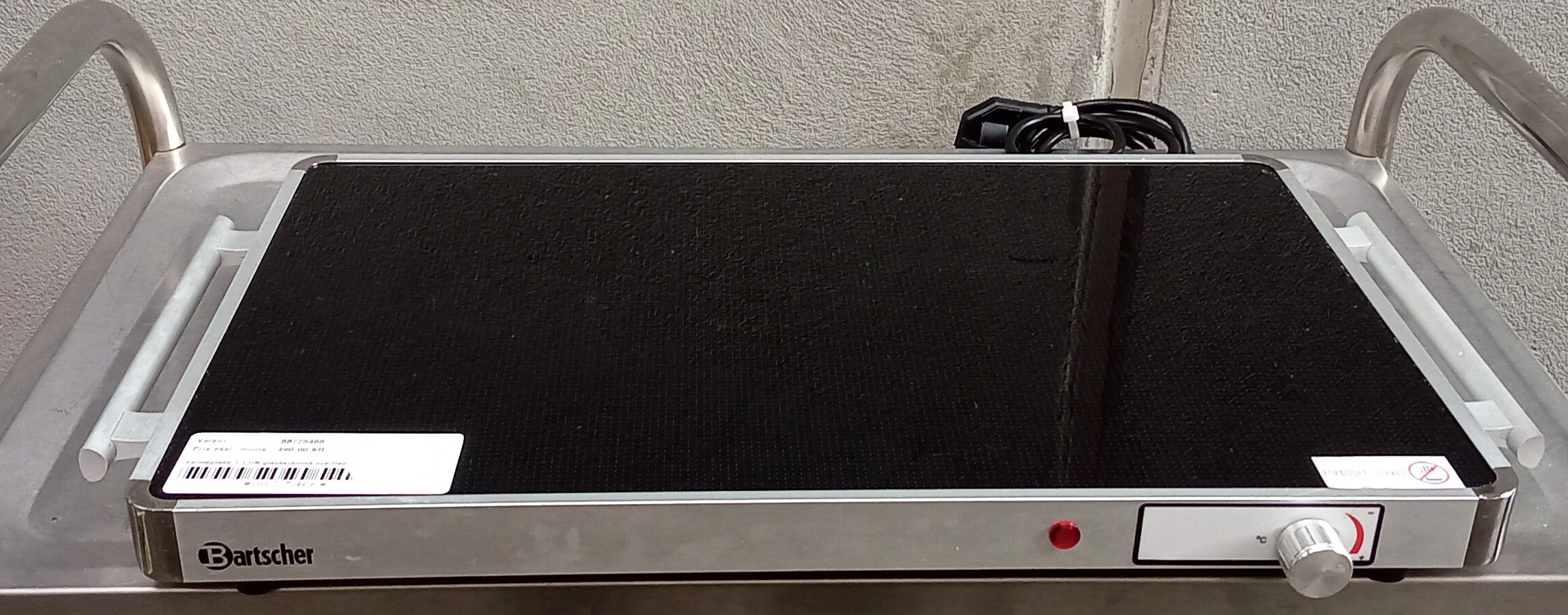 Bartscher Varmeplade 1/1 GN glaskeramisk overflade