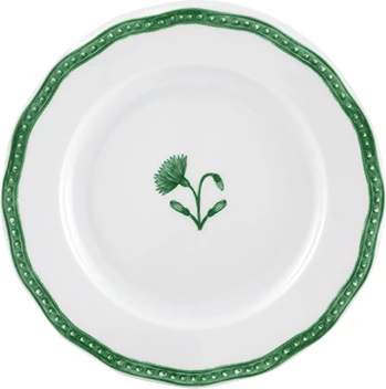Vista Alegre Jane tallerken, ø16,5 cm, hvid/grøn