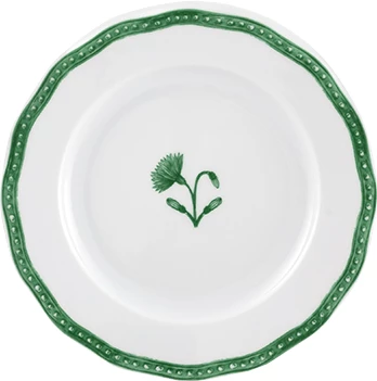 Vista Alegre Jane tallerken, ø21 cm, hvid/grøn