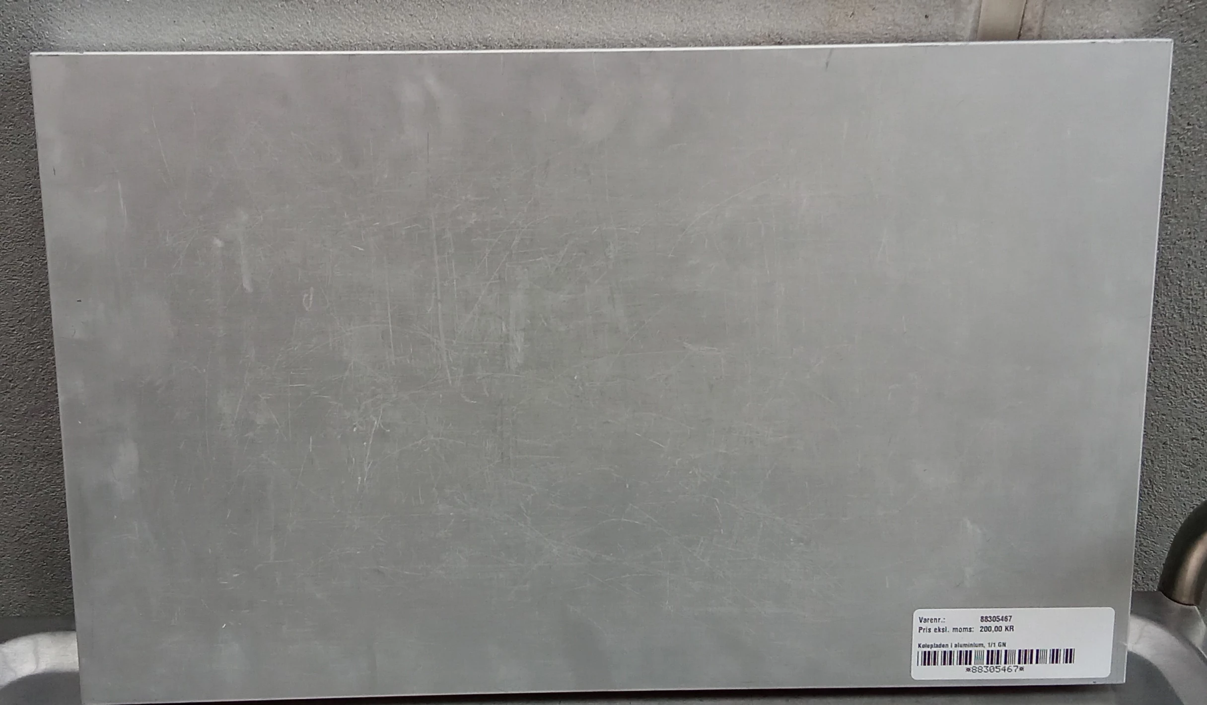 Kølepladen i aluminium, 1/1 GN