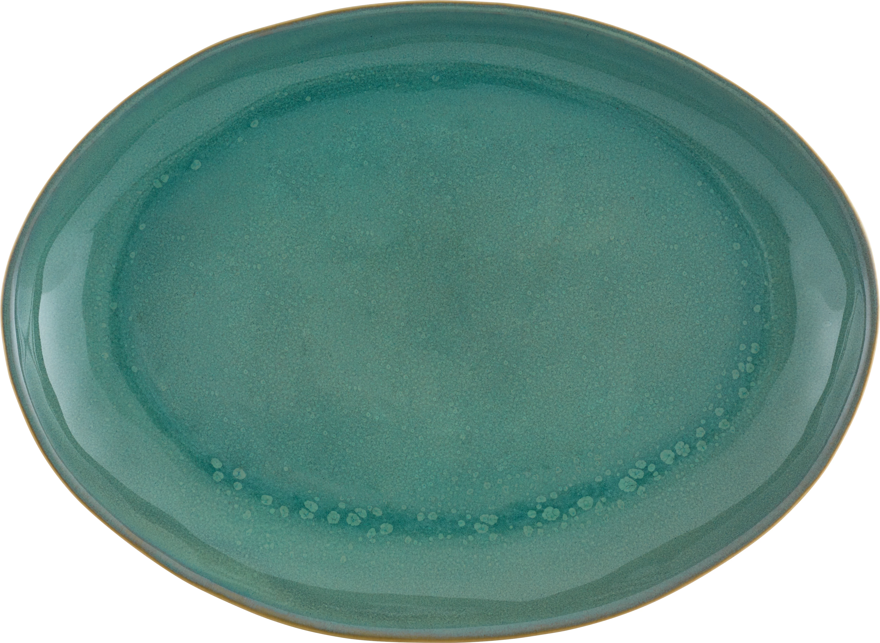 Vista Alegre Gemstone tallerken/fad, oval, 30x23 cm, grøn