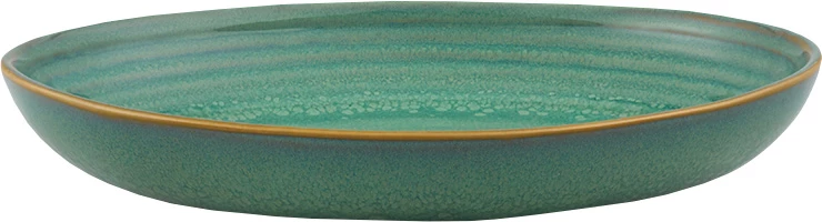 Vista Alegre Gemstone tallerken/fad, oval, 27x20 cm, grøn