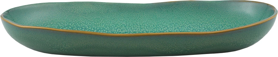 Vista Alegre Gemstone tallerken/fad, oval, 34,5x17 cm, grøn