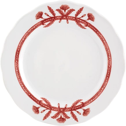 Vista Alegre Jane tallerken, ø21 cm, hvid/rød