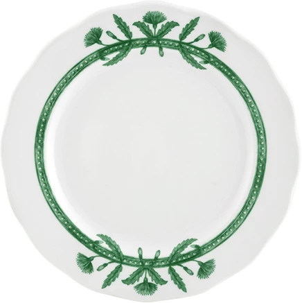 Vista Alegre Jane tallerken, ø21 cm, hvid/grøn