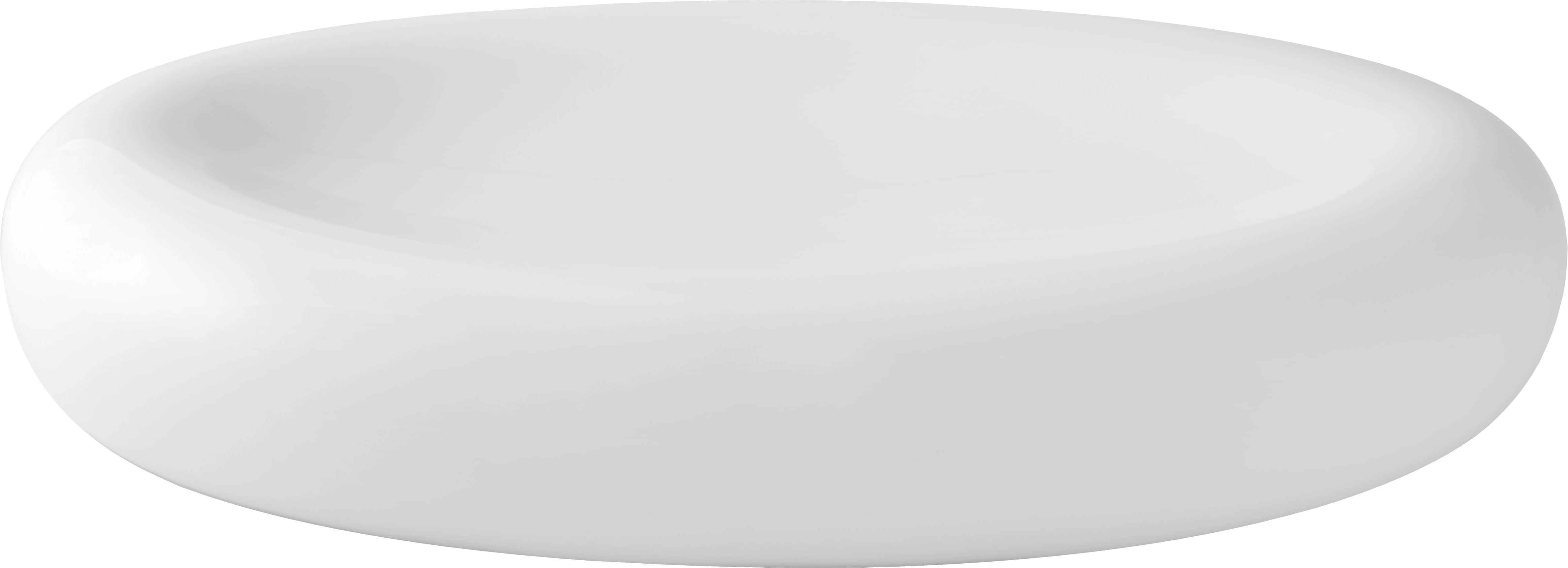 Vista Alegre Infinita tallerken, oval, 30,5 x 20,5 cm, H5,5 cm, hvid, afrundet fan