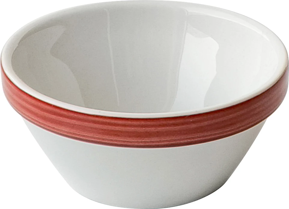 Figgjo skål, stablebar, Mono, hvid/terracotta, ø8 cm, 8 cl