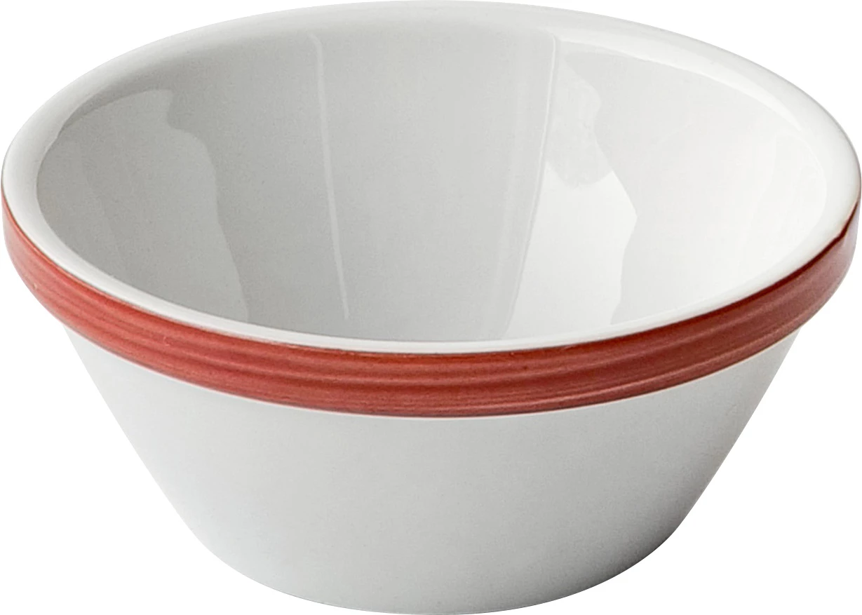 Figgjo skål, stablebar, Mono, hvid/terracotta, ø10 cm, 18 cl